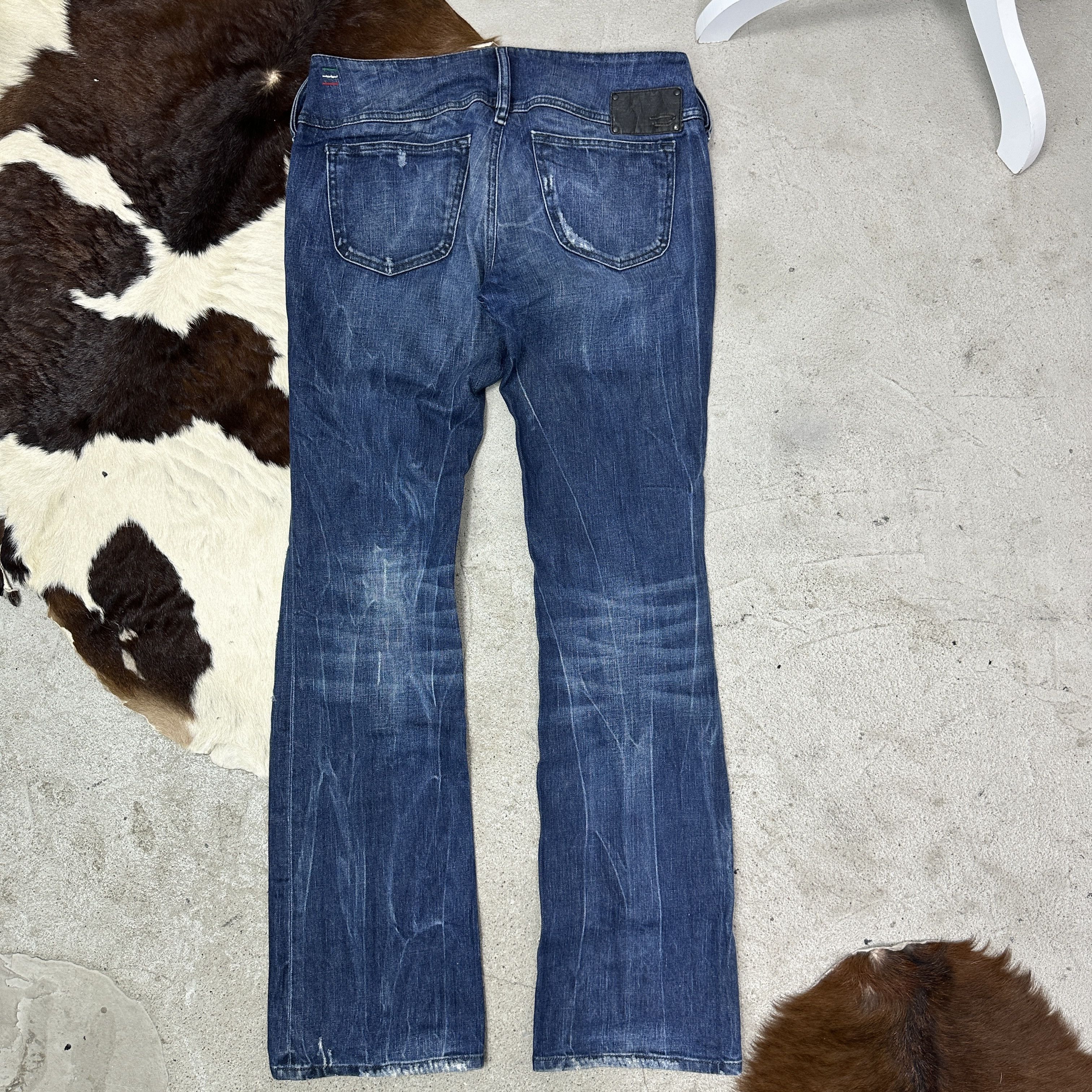 Diesel Vintage Denim Streetwear Flared Cherock Diesel Jeans Y2K Size 31" - 6 Thumbnail