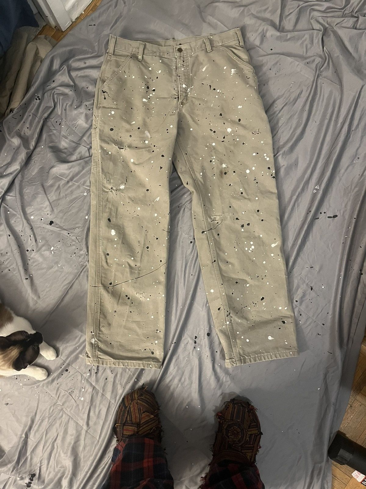 Carhartt × Vintage Rare carhartt work pants(35/31) Size US 35 - 1 Thumbnail