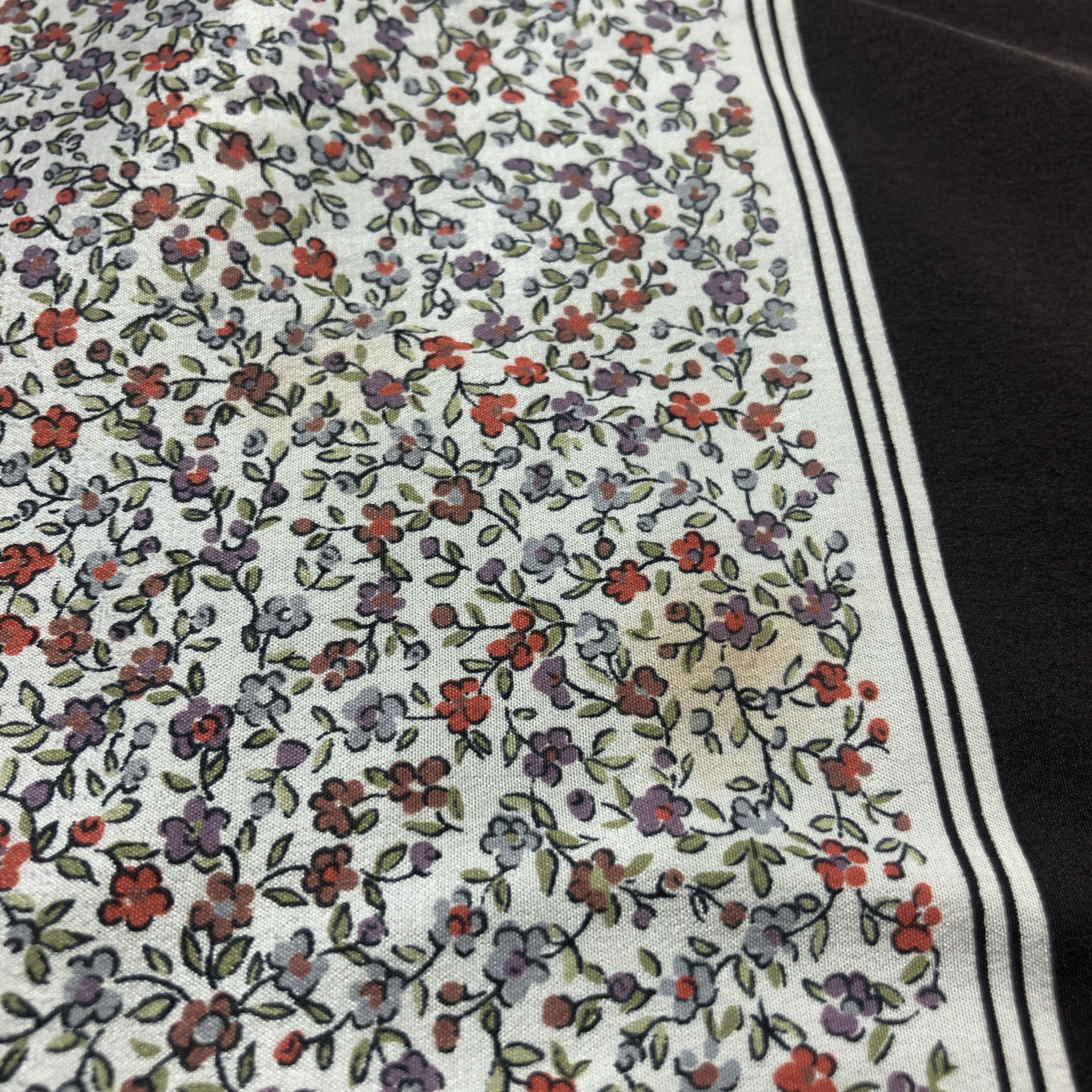 Japanese Brand Vintage Cacharel Floral Silk Scarf M1204 Size ONE SIZE - 6 Thumbnail