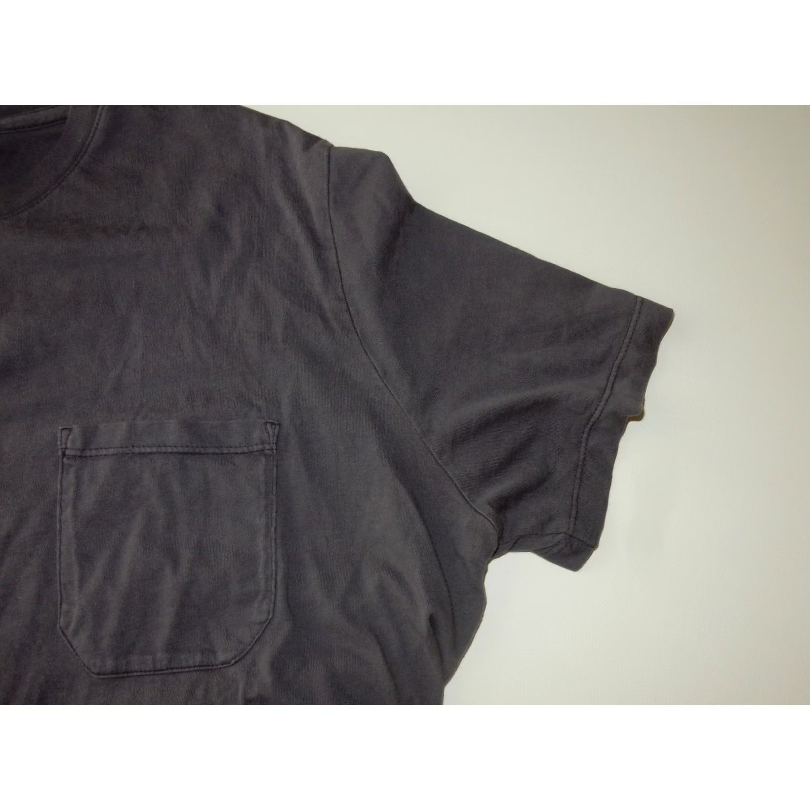 Raleigh Denim Raleigh Denim Workshop Men's USA Made Pocket T Shirt M Gray Cotton Short Sleeve Shirt Mens Size US M / EU 48-50 / 2 - 2 Thumbnail