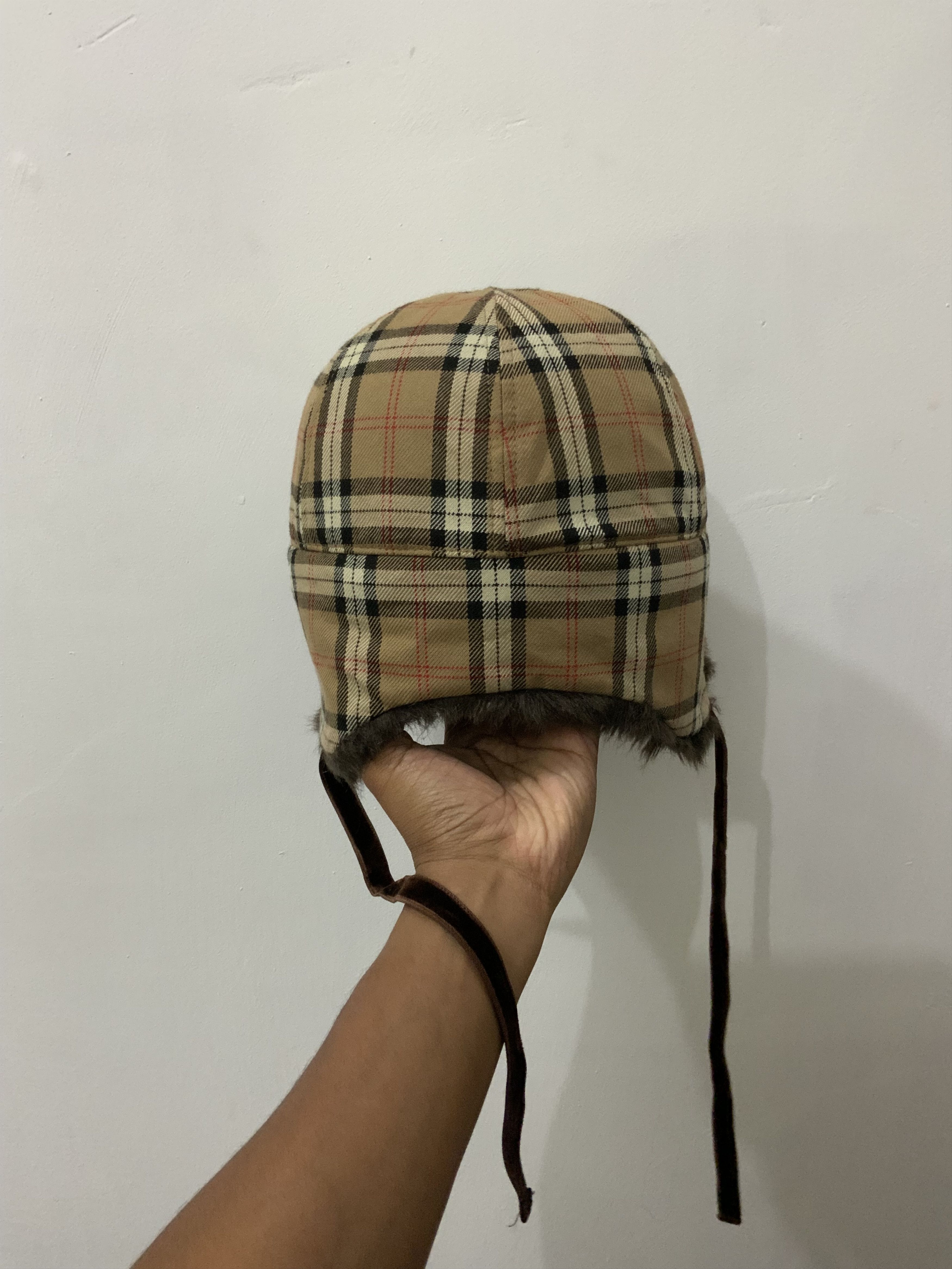 Japanese Brand Gloria Cordes Tokyo Fur inspired by Burberry Trooper Hat Size ONE SIZE - 14 Thumbnail