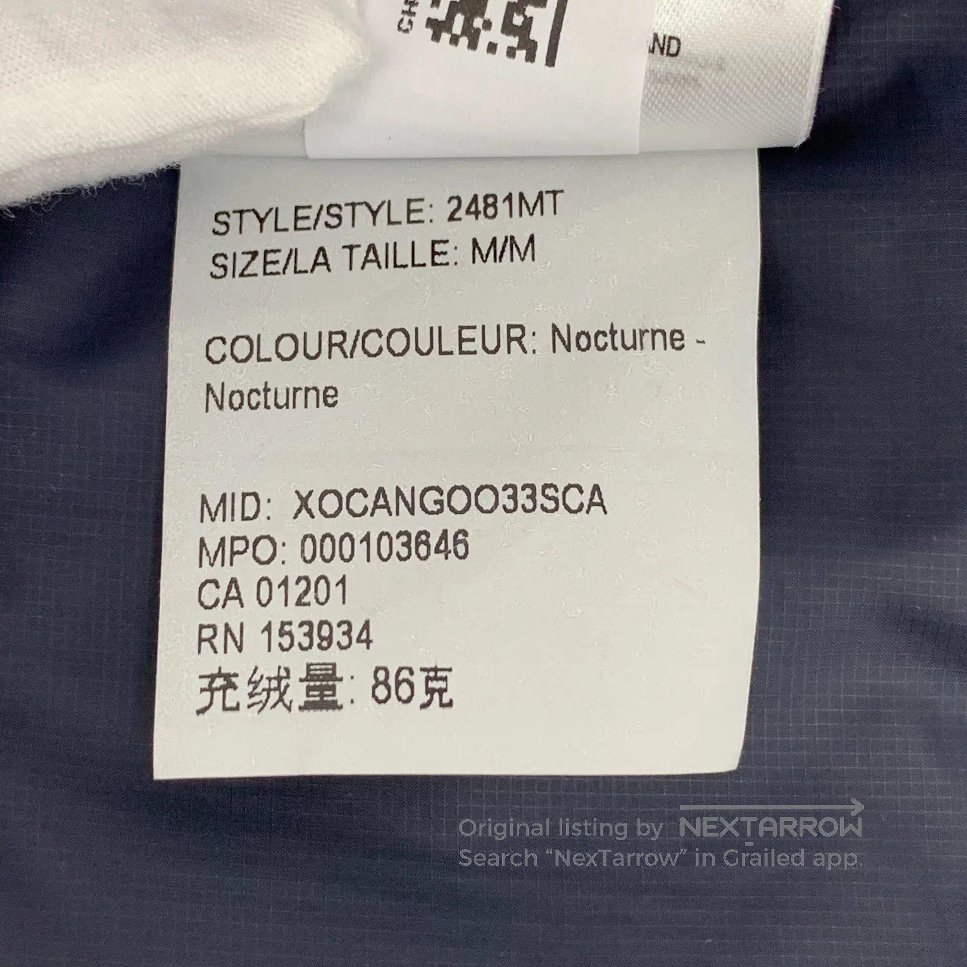 Canada Goose Canada Goose Midnight blue logo-trimmed stand-up collar zi Size US M / EU 48-50 / 2 - 8 Thumbnail