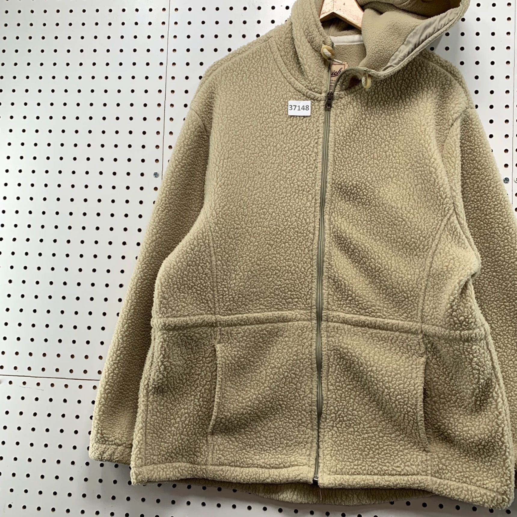 Vintage VINTAGE Woolrich Sherpa Hoodie Zip Sweatshirt 90s Womens Large Beige Activewear USA Size L / US 10 / IT 46 - 3 Thumbnail