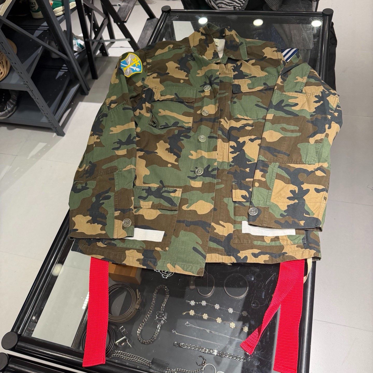 Off-White Off White Camouflage Medal Jacket Size US XL / EU 56 / 4 - 1 Thumbnail