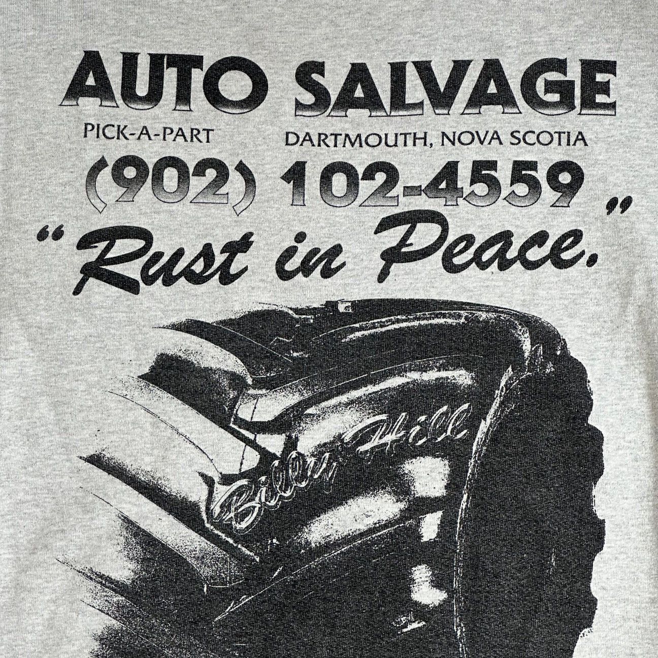 Billy Hill 2020 billy hill auto salvage rust in peace crewneck grey Size US XL / EU 56 / 4 - 4 Thumbnail
