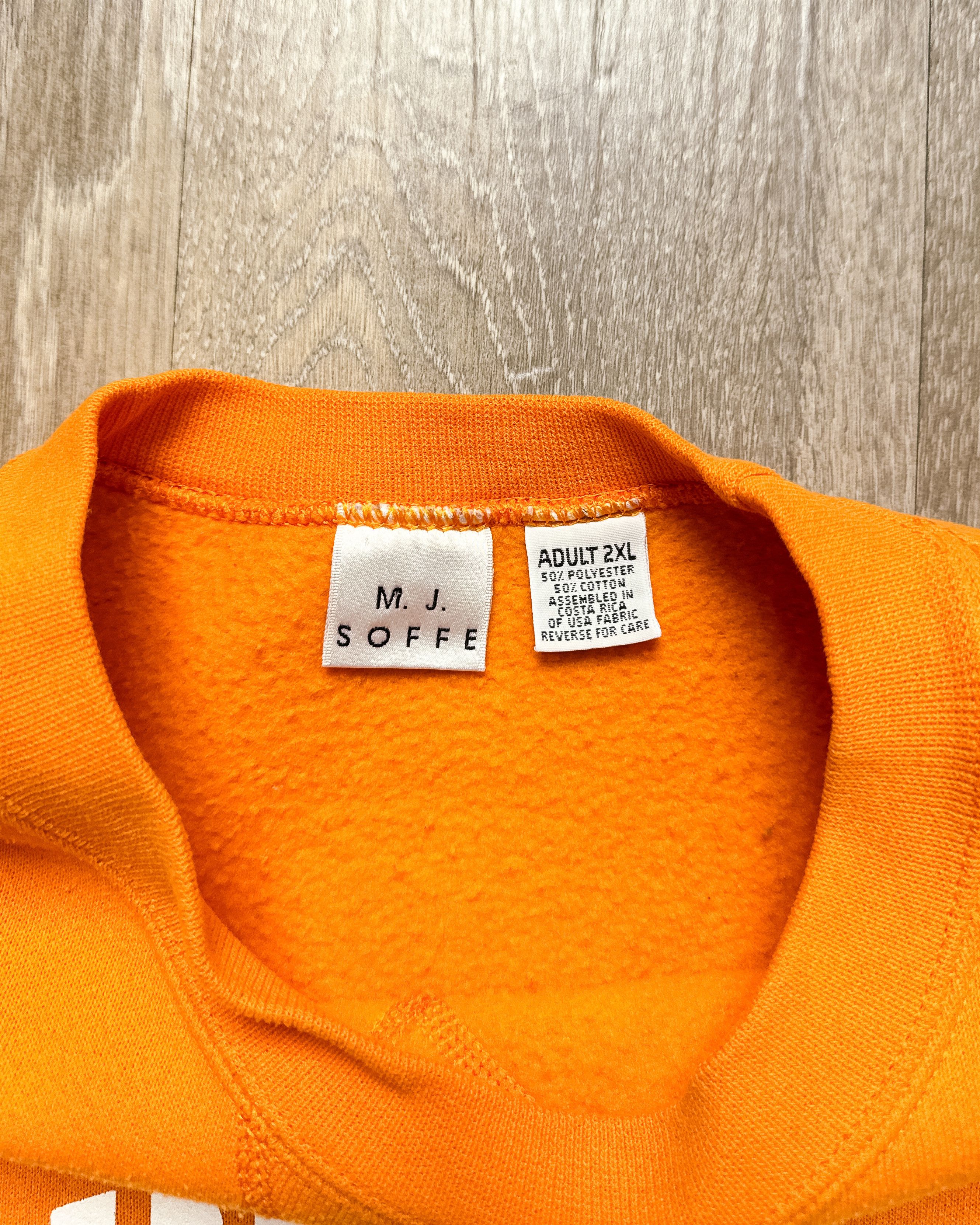 Vintage Vintage 90s Tennessee Football Sweatshirt Orange Men's 2XL Size US XXL / EU 58 / 5 - 2 Thumbnail