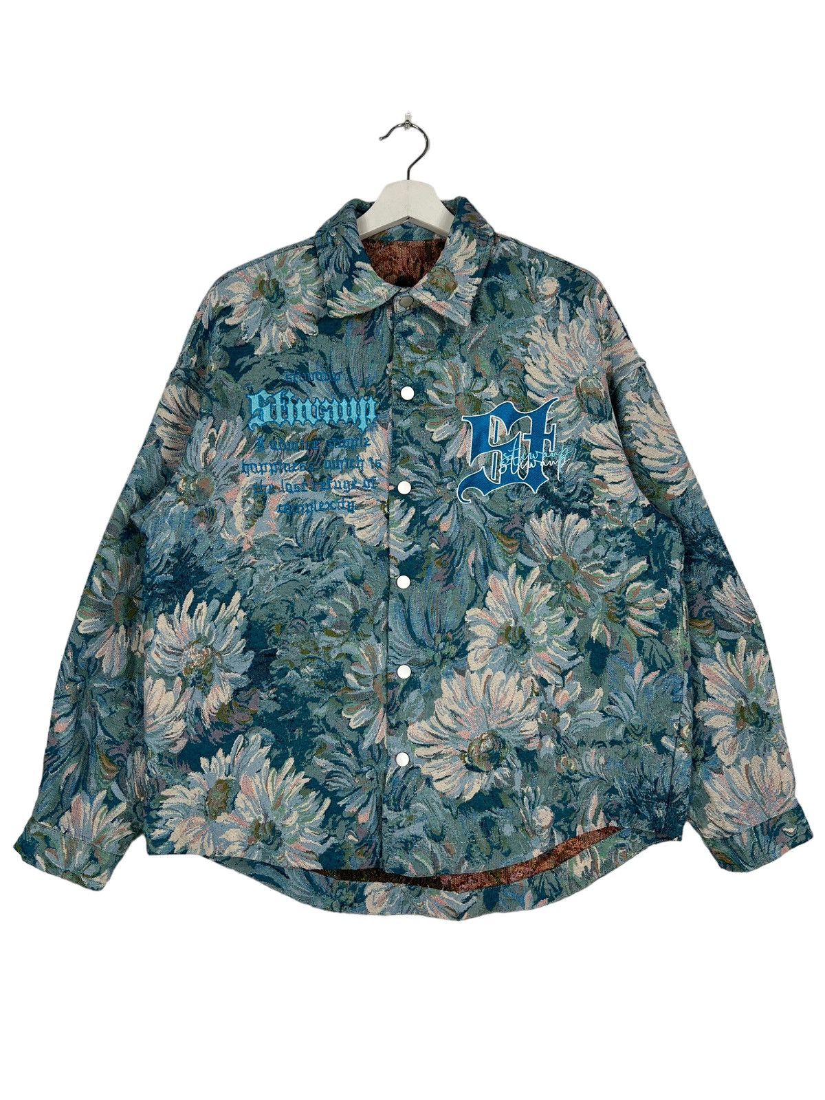 Japanese Brand 🔥 OVERFLOWER EMBROIDERY JACKET Size US L / EU 52-54 / 3 - 2 Thumbnail