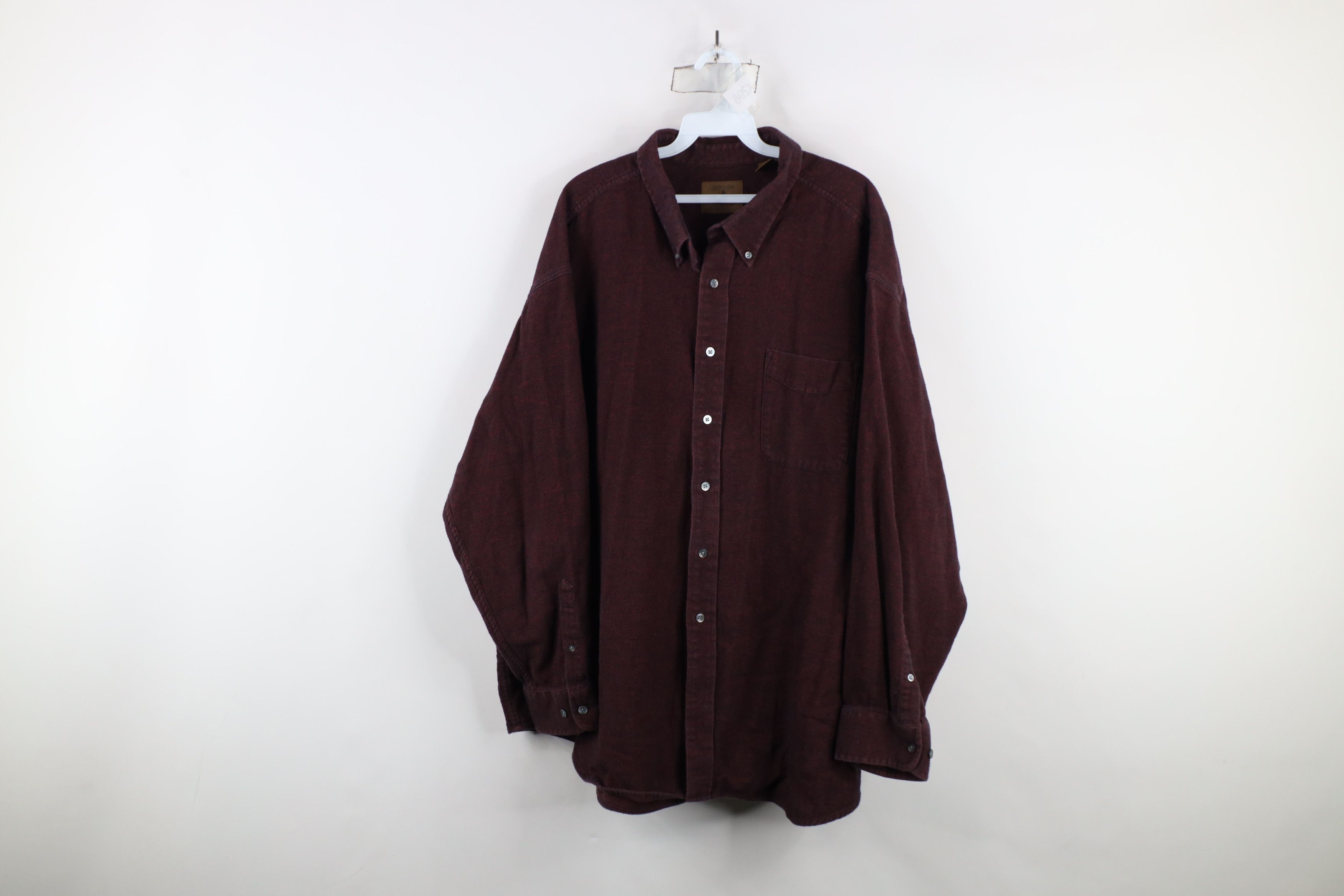 Vintage Vintage 90s Streetwear Collared Button Down Shirt Red Size US XXL / EU 58 / 5 - 1 Thumbnail