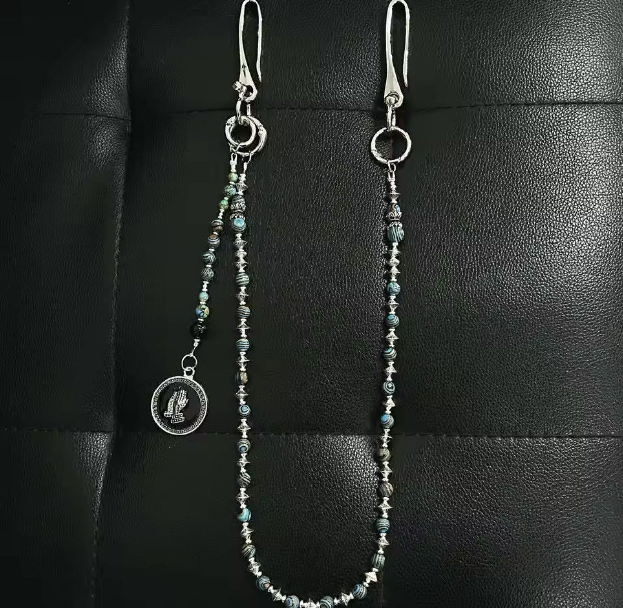 Jewelry punk style pants chain handmade retro jeans decoration Size ONE SIZE - 4 Thumbnail