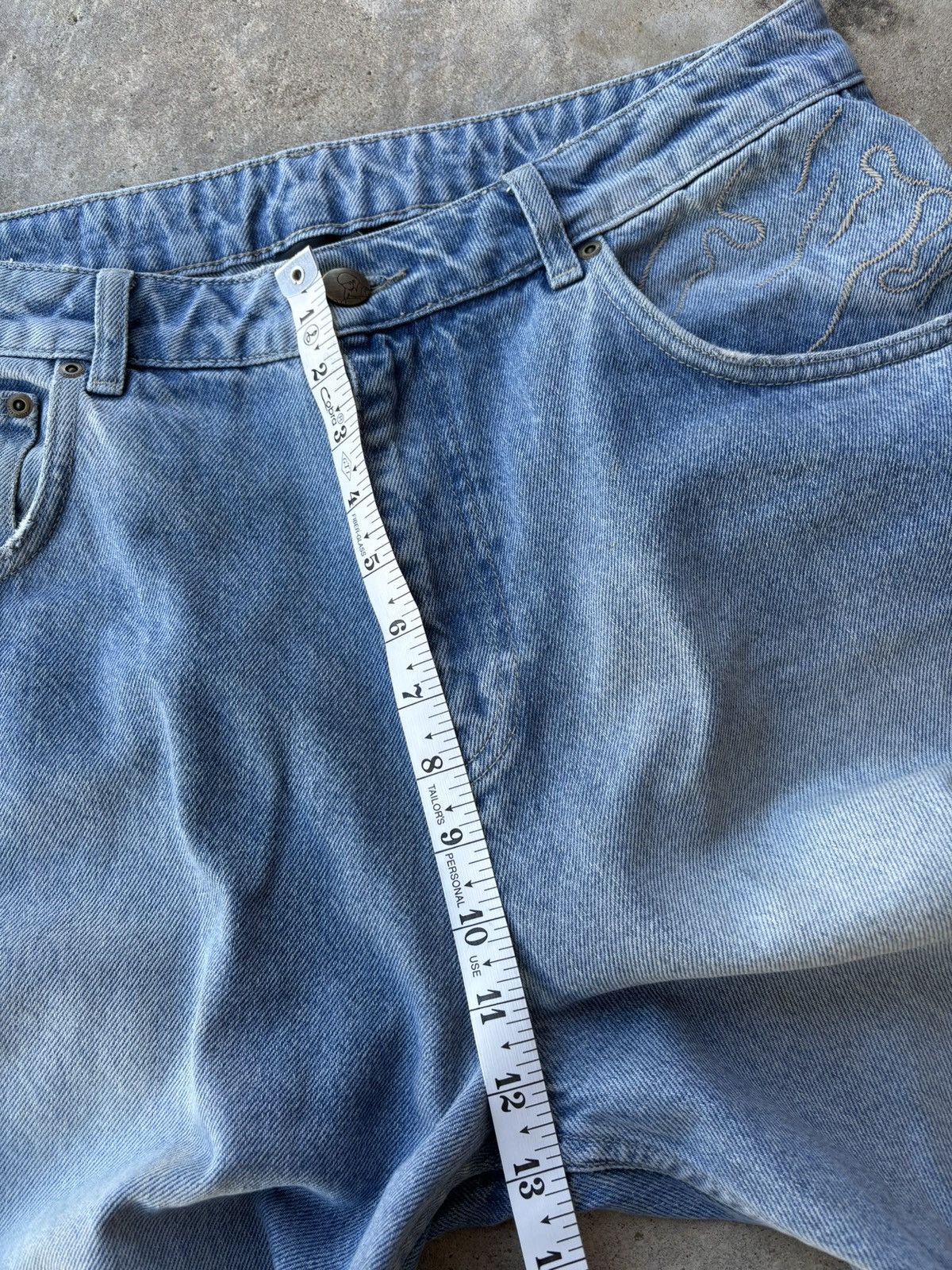 Derschutze Dershutze yasmin v3 Light Blue Baggy Denim Size US 32 / EU 48 - 13 Thumbnail