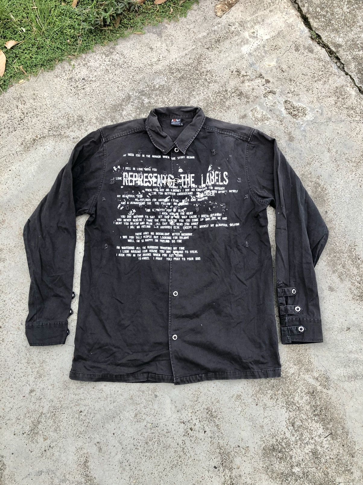 Seditionaries PUNK STYLE SCRIPT BADGER SNAP BUTTON SHIRT Size US L / EU 52-54 / 3 - 1 Thumbnail