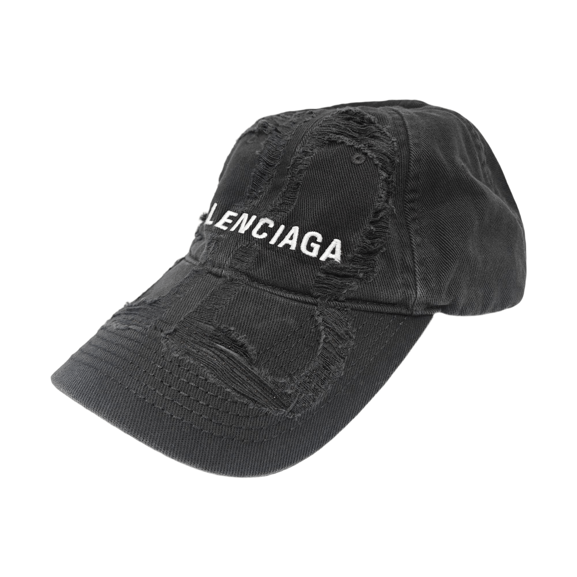 Balenciaga Balenciaga Distressed Logo Baseball Cap One Size Size ONE SIZE - 1 Thumbnail