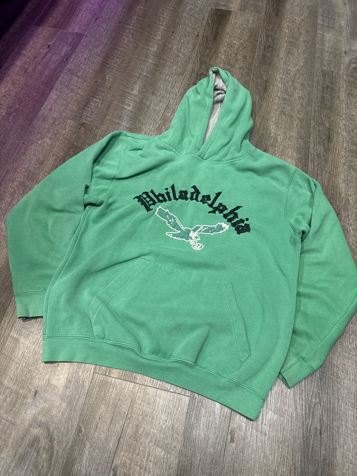 Other Vintage Kelly Green philly hoodie Size US S / EU 44-46 / 1 - 1 Thumbnail