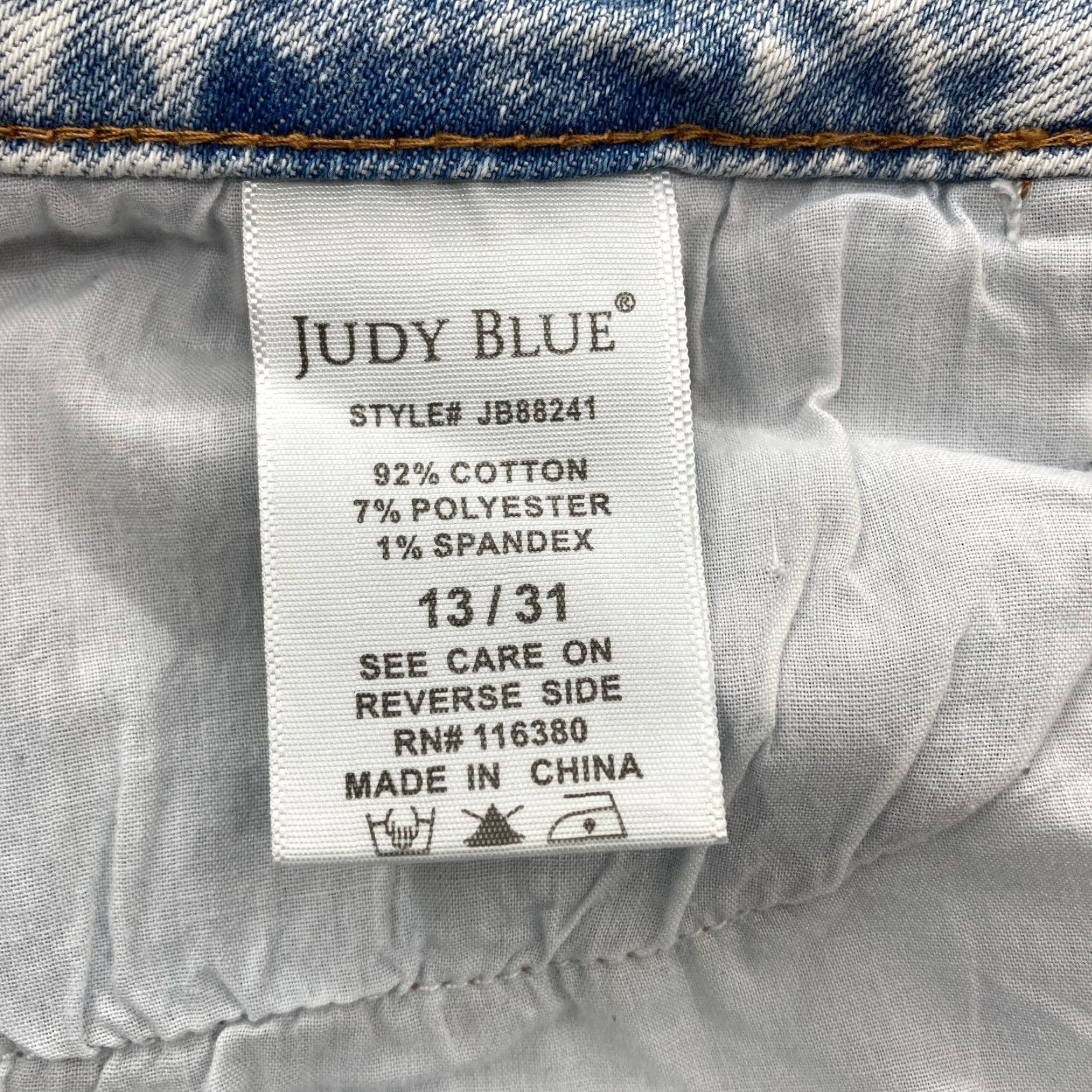 Denime Judy Blue Slim Fit Jeans Women's 13/31 Light Acid Wash Blue Stretch Denim Preppy Jeans (13/31, Slim, High Rise) Mens? Size 24" / US 00 / IT 34 - 6 Thumbnail