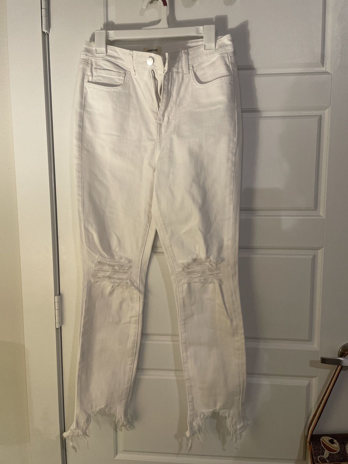 L'AGENCE White distressed L’Agence jeans Size 28" / US 6 / IT 42 - 1 Thumbnail