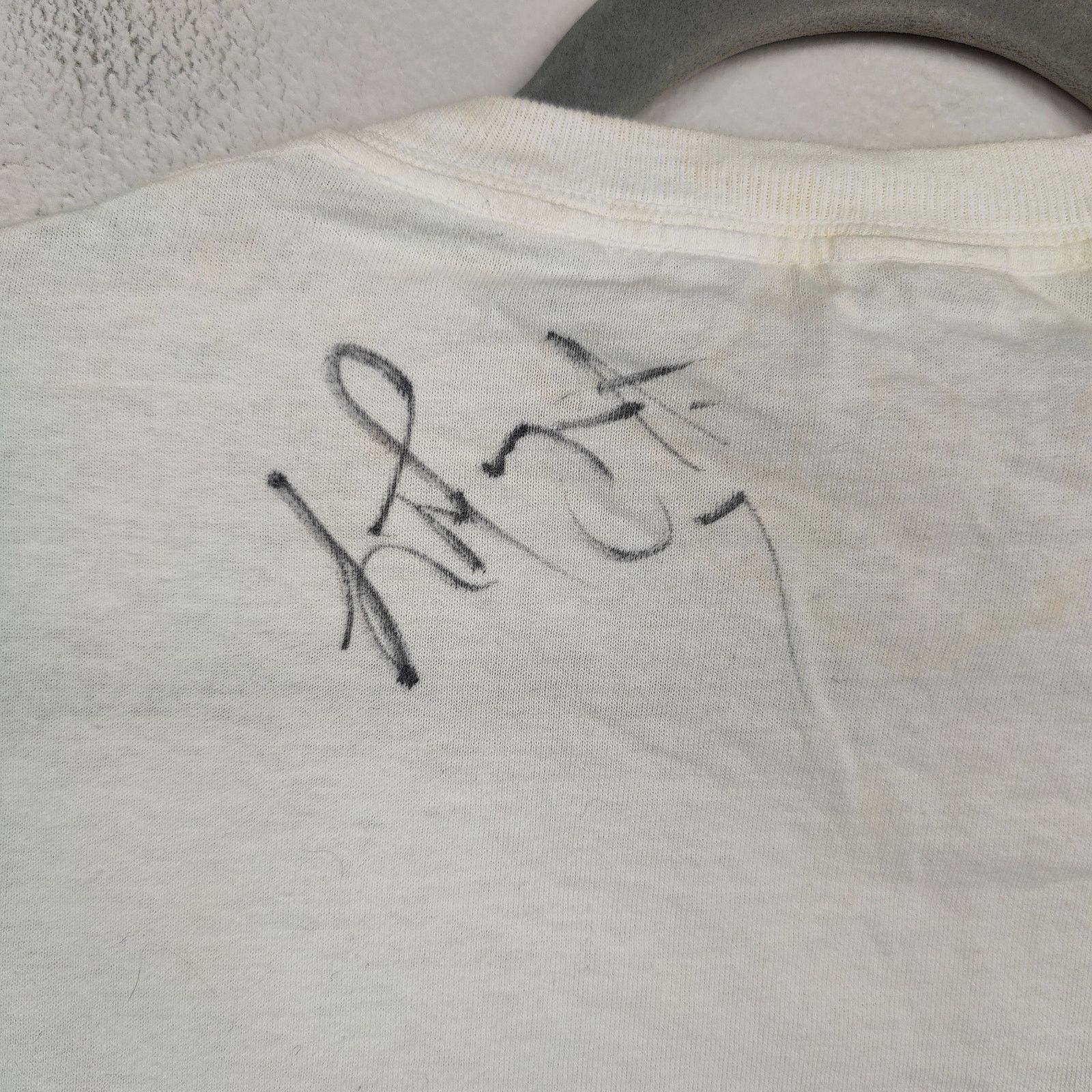 Jerzees Vintage Clippers Autographed T-Shirt Mens Small White Size US S / EU 44-46 / 1 - 5 Thumbnail