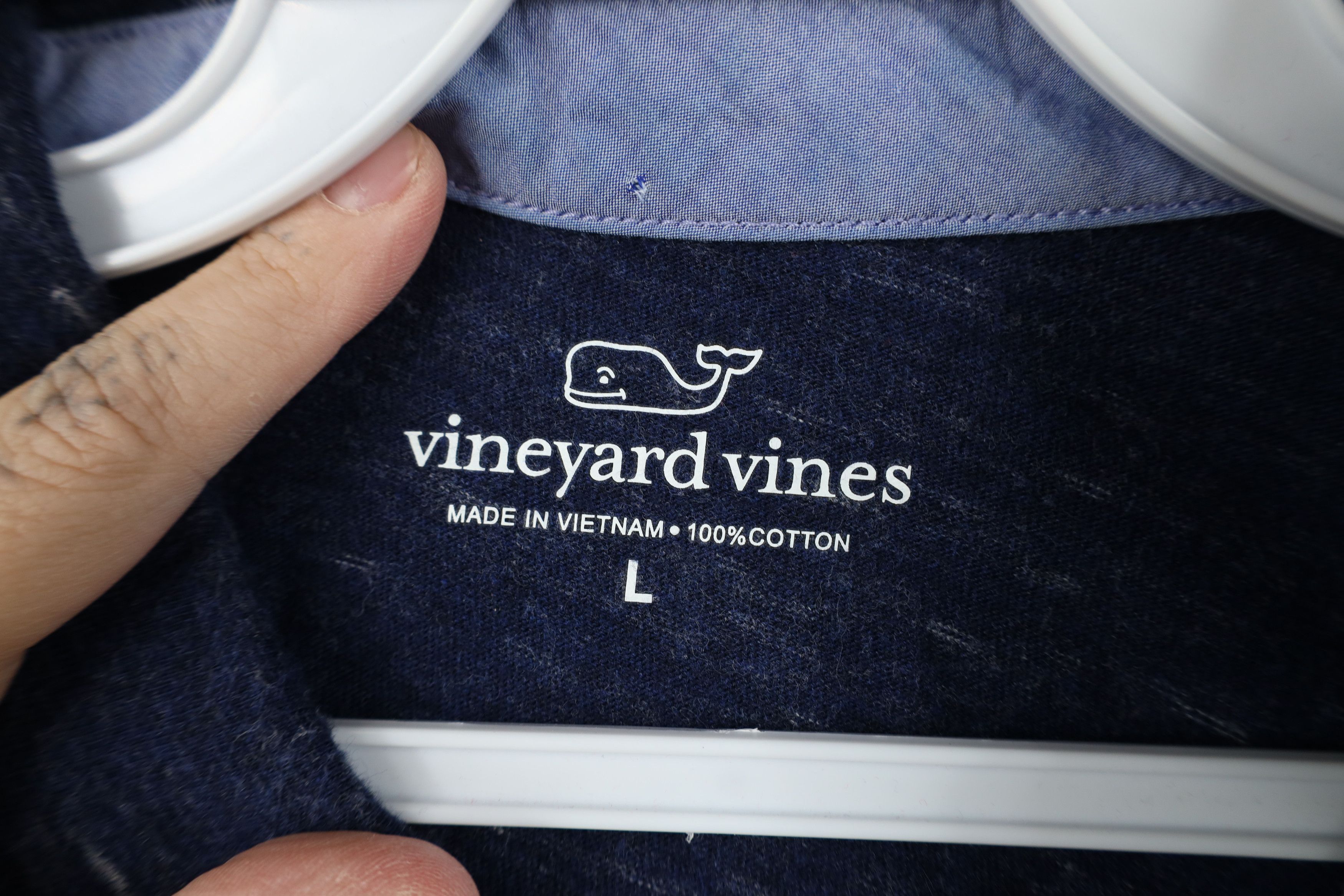 Vineyard Vines Vineyard Vines Jersey Knit Collared Golf Polo Shirt Blue Size US L / EU 52-54 / 3 - 9 Thumbnail