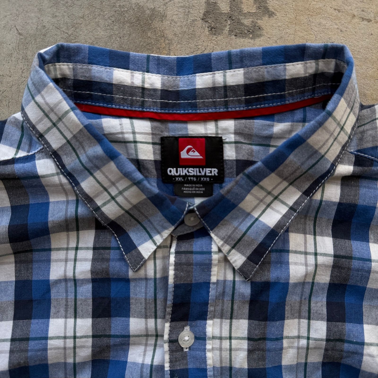 Quicksilver Vtg y2k Quiksilver Blue Plaid Long Sleeve Button Down Shirt Size US XXL / EU 58 / 5 - 1 Thumbnail