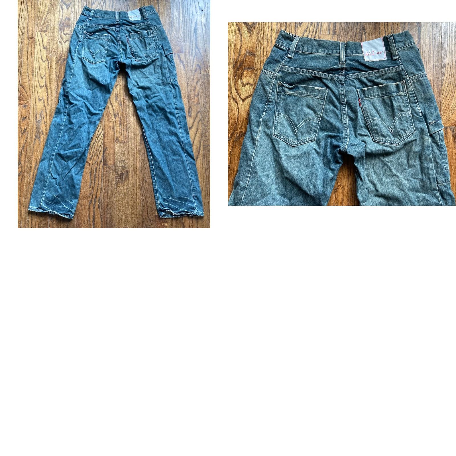 Levi's VINTAGE Levi's Jeans Mens 30x30 BLUE Straight 5-Pocket Denim Cotton 30 in Inseam Mens Size US 30 / EU 46 - 9 Thumbnail