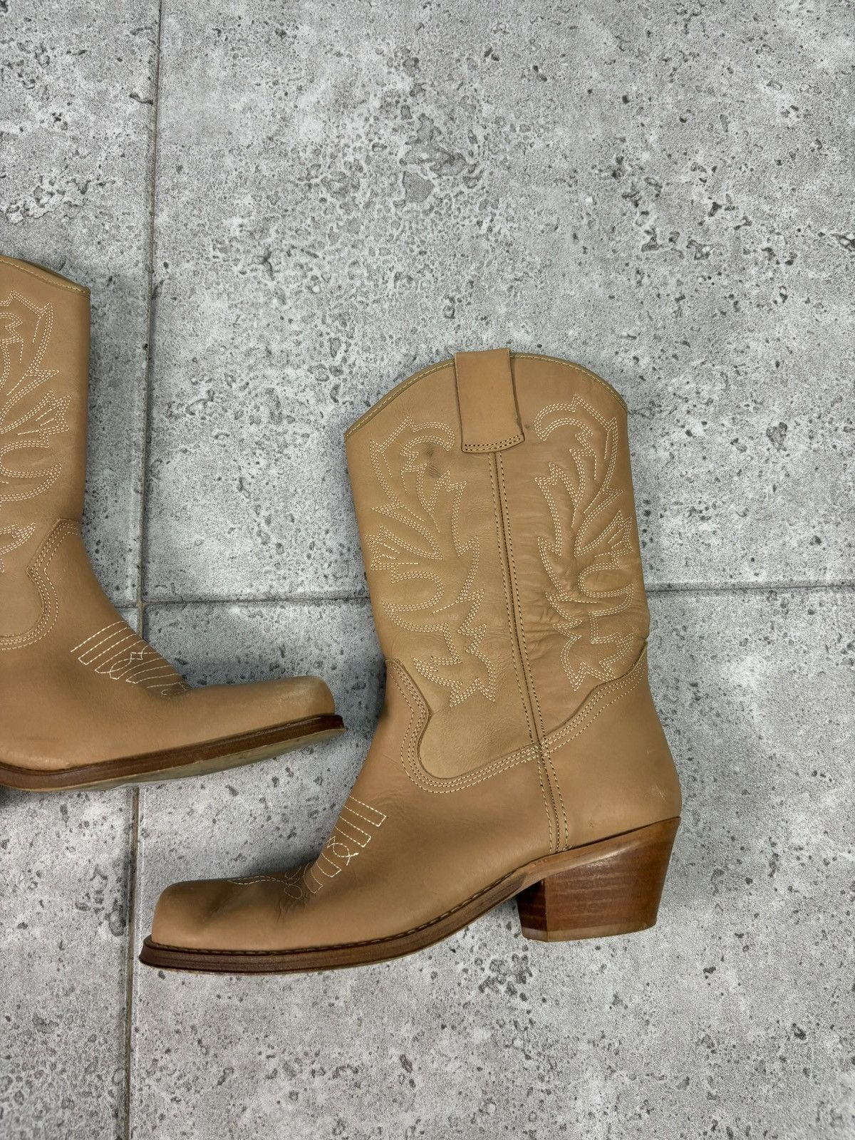 Japanese Brand × Western Rise Rare Leather Western Cowboy Boots Japanese Style Y2K 2000s Size US 5 / IT 35 - 3 Thumbnail