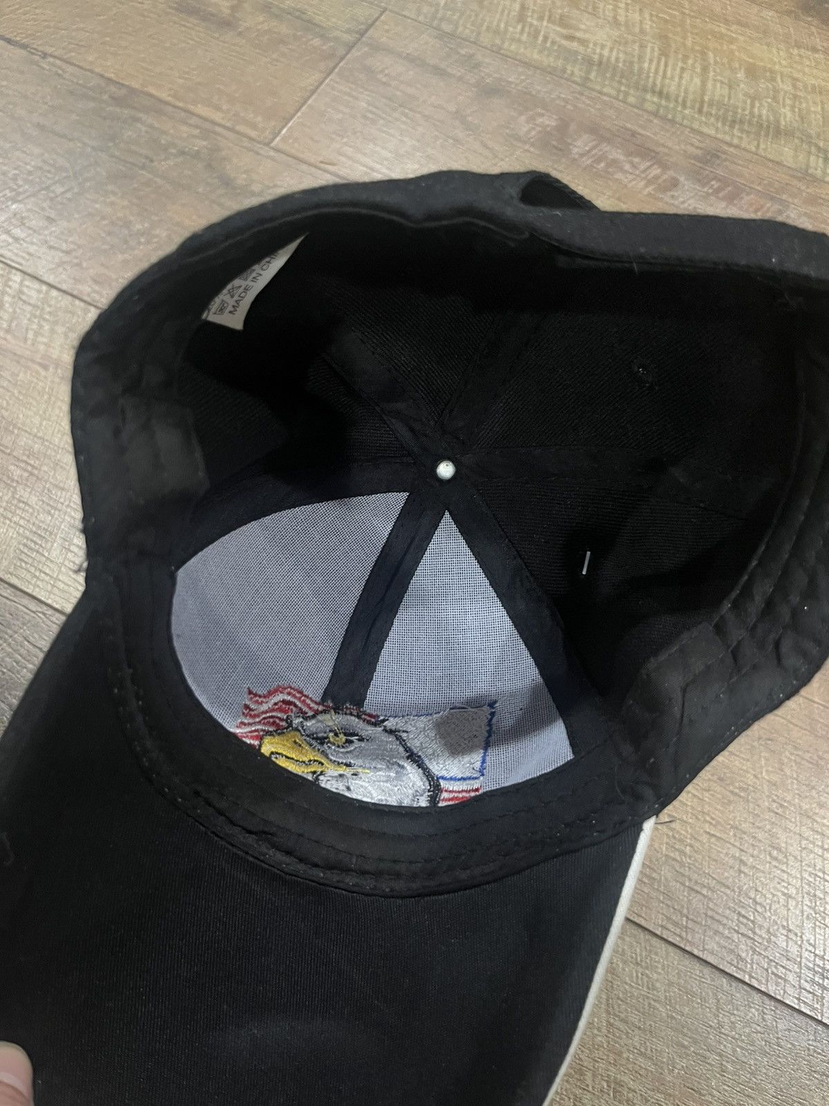 Other NEW Vintage Y2k American Flag Eagle Trucker Hat - Black - OS Size ONE SIZE - 5 Thumbnail