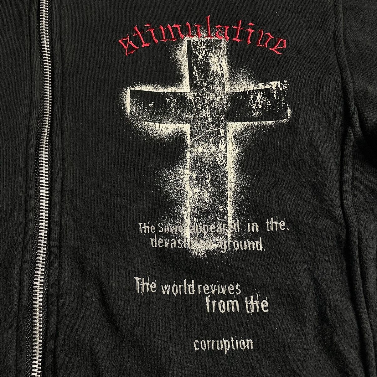 If Six Was Nine × Japanese Brand × Le Grande Bleu (L.G.B.) 🇯🇵 SLASH NUMBER SEDITIONARIES PUNK FULL ZIP SWEATER JACKET Size US M / EU 48-50 / 2 - 14 Thumbnail