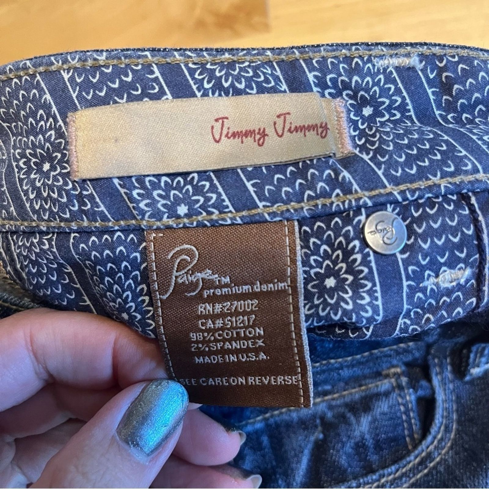 Paige Paige size 26 Womens Jimmy Jimmy Skinny Medium Wash Jeans Size 26" / US 2 / IT 38 - 6 Thumbnail