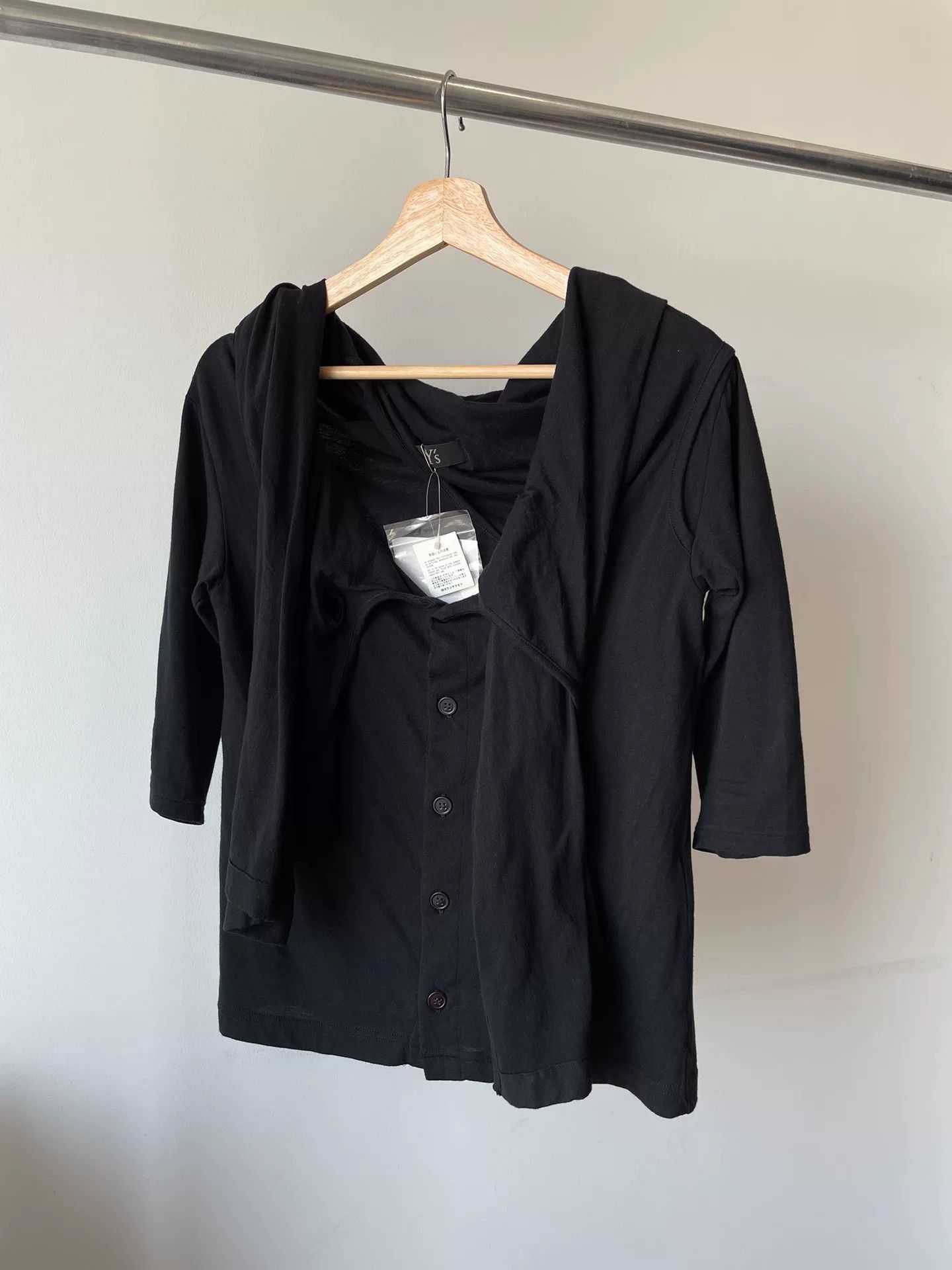 Yohji Yamamoto Y's Yohji Yamamoto Black T-Shirt Size M / US 6-8 / IT 42-44 - 1 Thumbnail