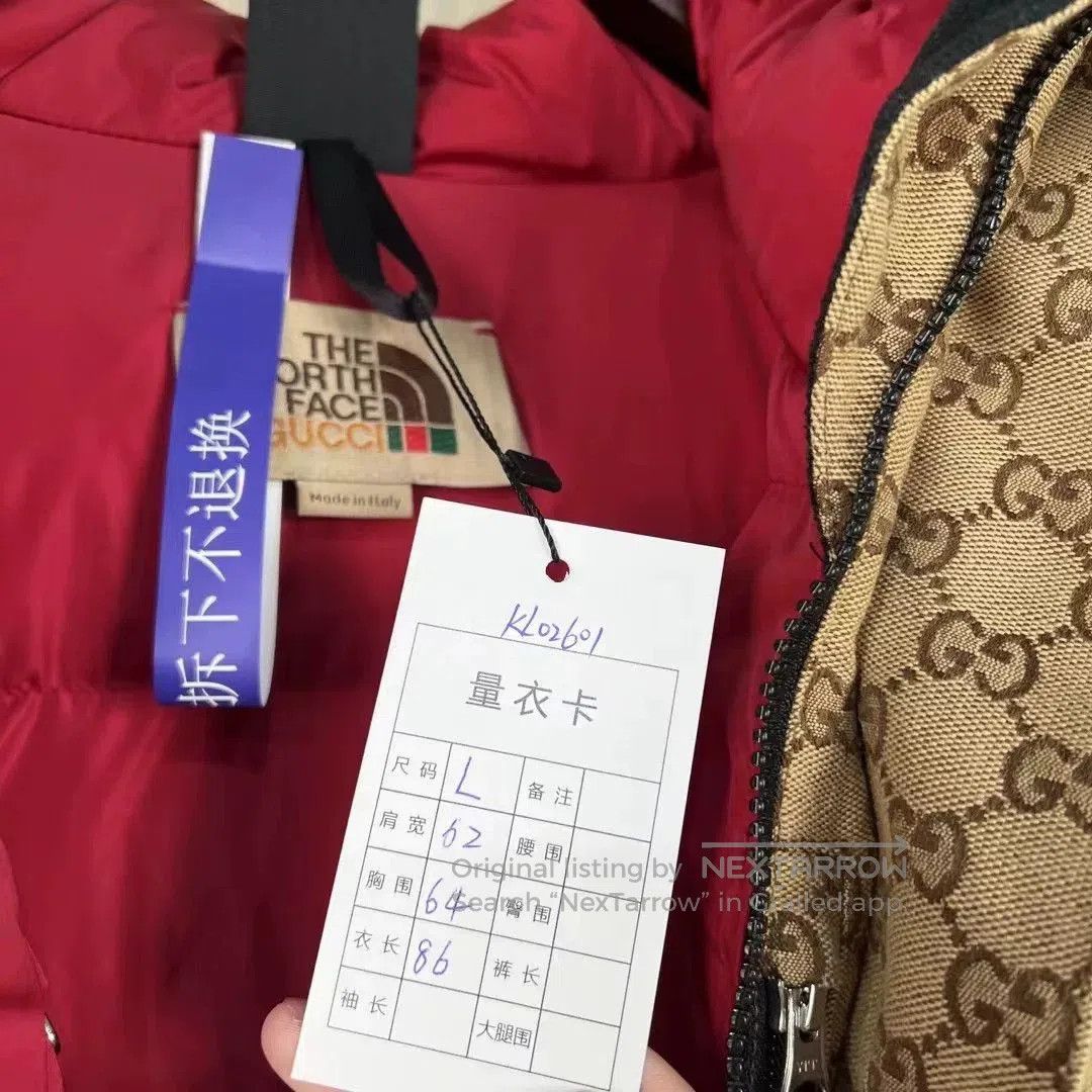 Gucci Gucci x TNF Monogram Embroidered Down Jacket. Size US L / EU 52-54 / 3 - 7 Thumbnail