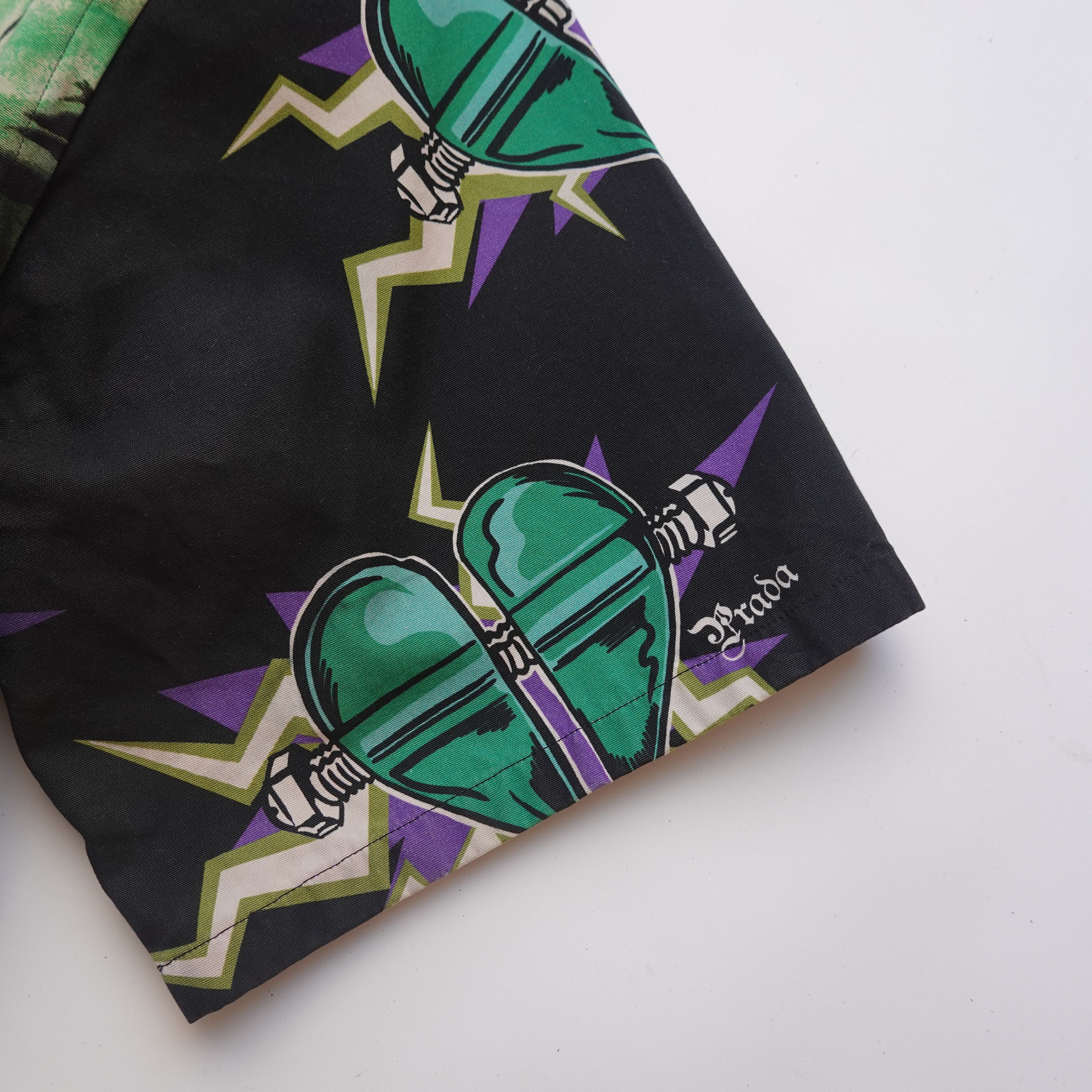 Prada 2019 Prada Frankenstein Universal SS Bowling Shirt - Size M Size US M / EU 48-50 / 2 - 5 Thumbnail