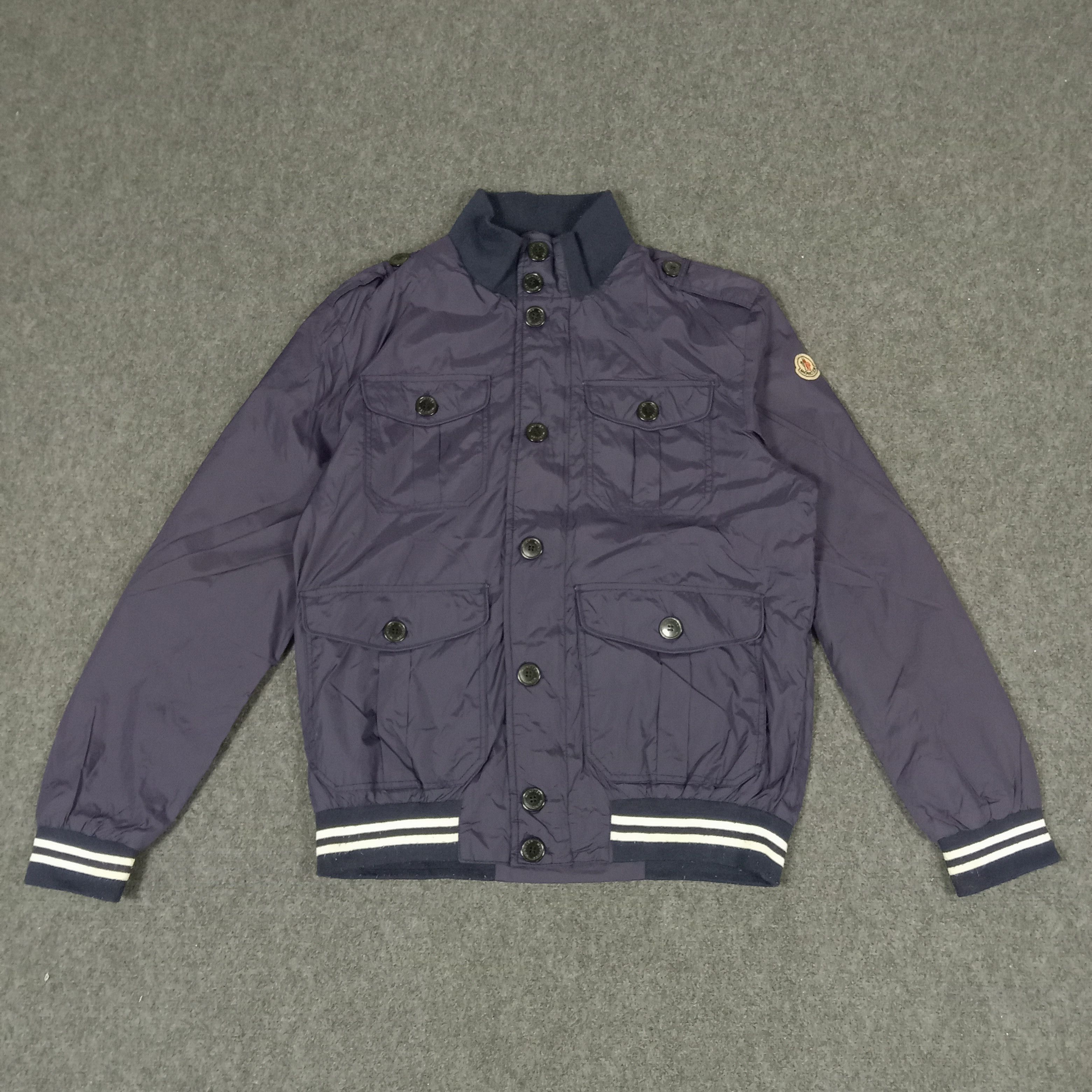 Vintage Italian Brand Moncler Windbreaker Button Jacket Size US M / EU 48-50 / 2 - 1 Thumbnail