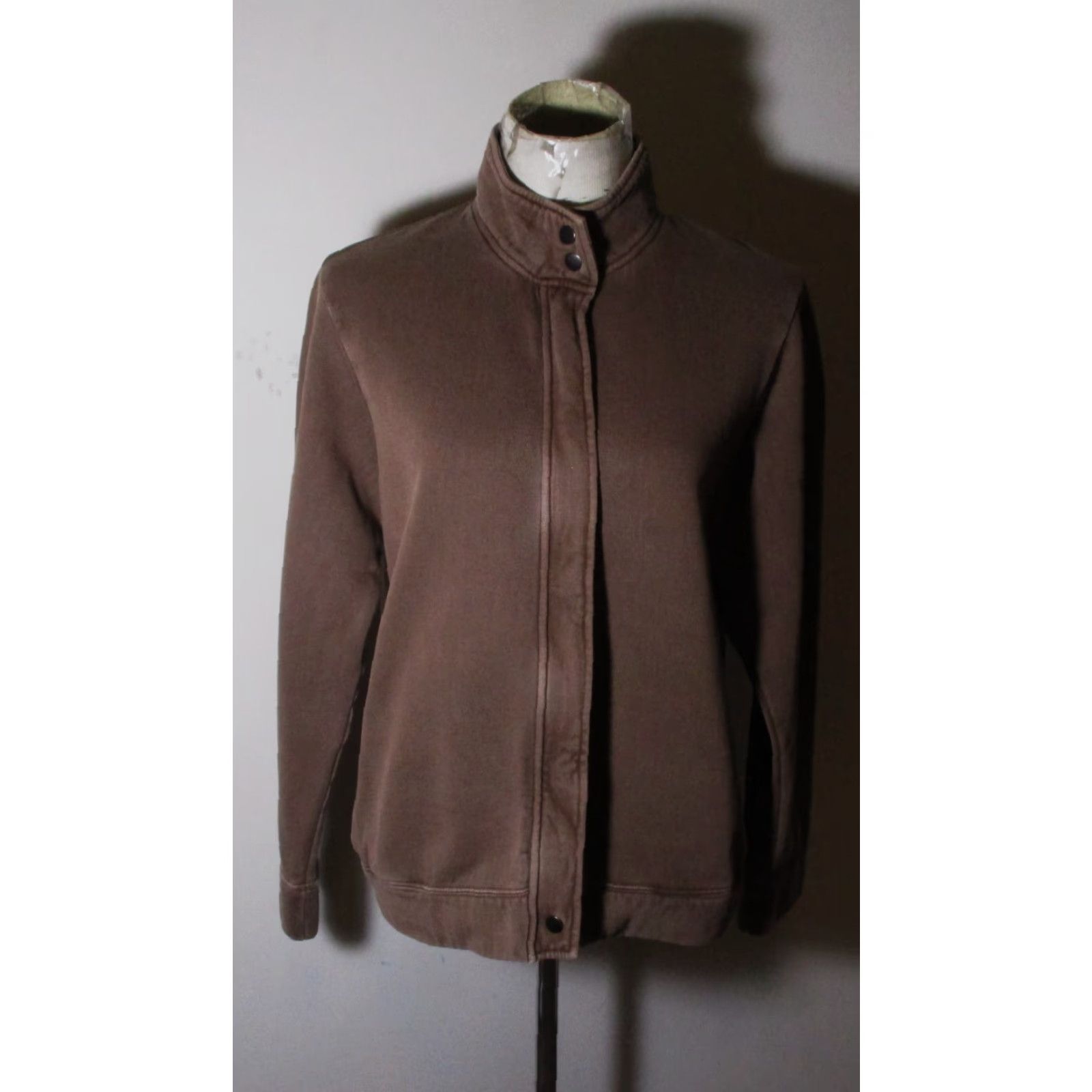 Orvis Orvis Brown Full Zip Mock Neck Jacket Women M Size M / US 6-8 / IT 42-44 - 2 Thumbnail