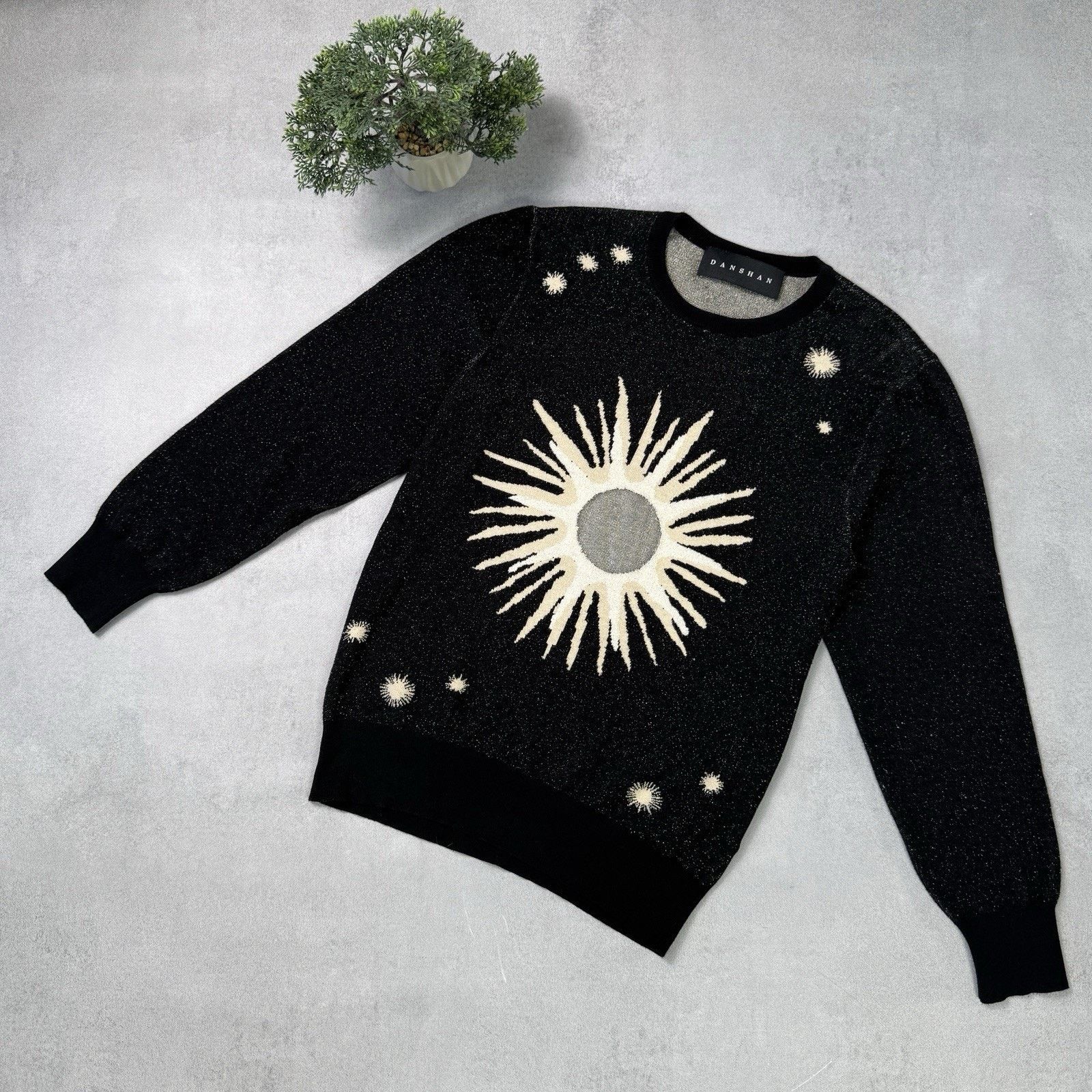 Vintage Danshan Apollo Knit Jumper Sweater Black Men Size L Size US L / EU 52-54 / 3 - 1 Thumbnail