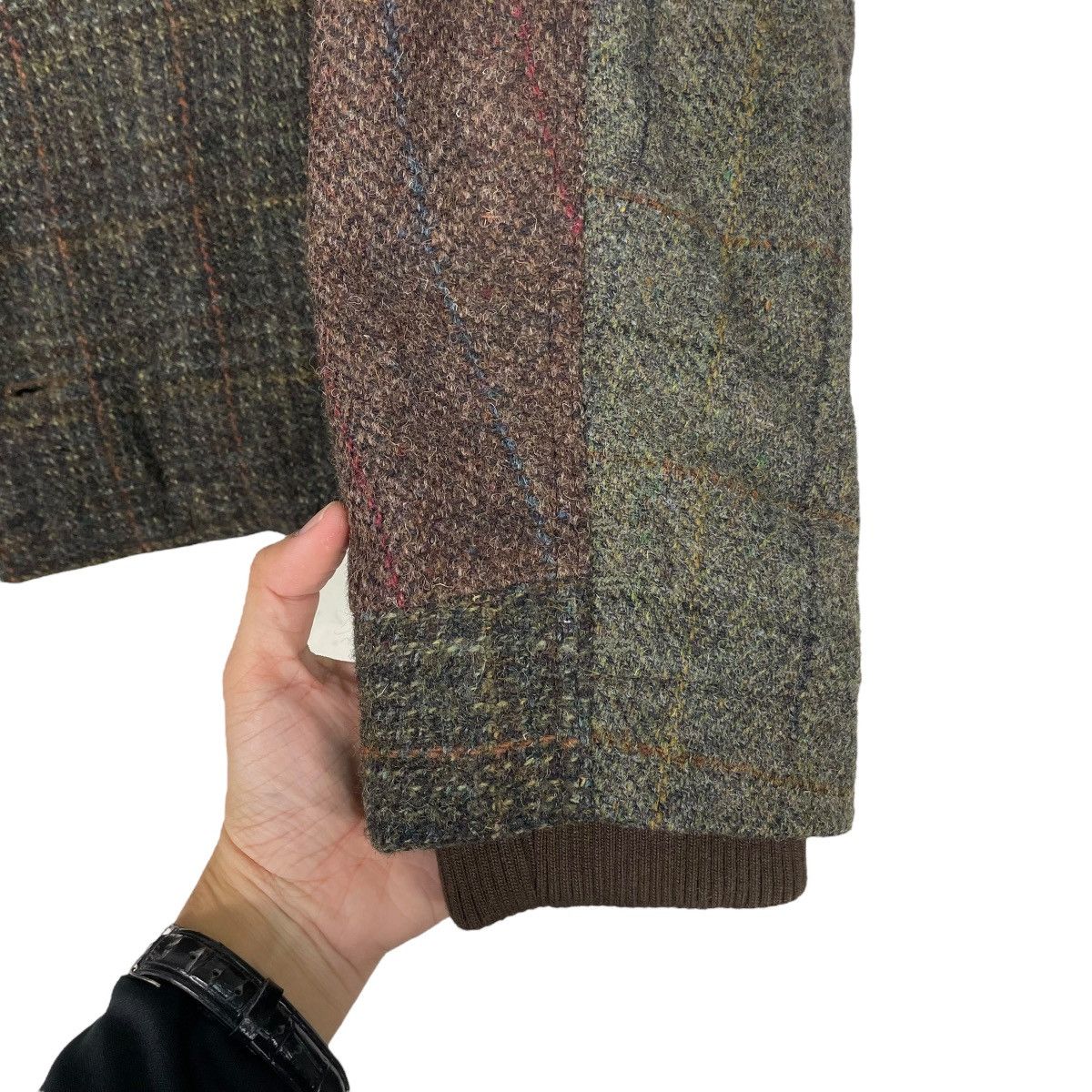 Harris Tweed × Japanese Brand 💥KEATON CHASE BY HARRIS TWEED BUTTON JACKET Size US M / EU 48-50 / 2 - 13 Thumbnail