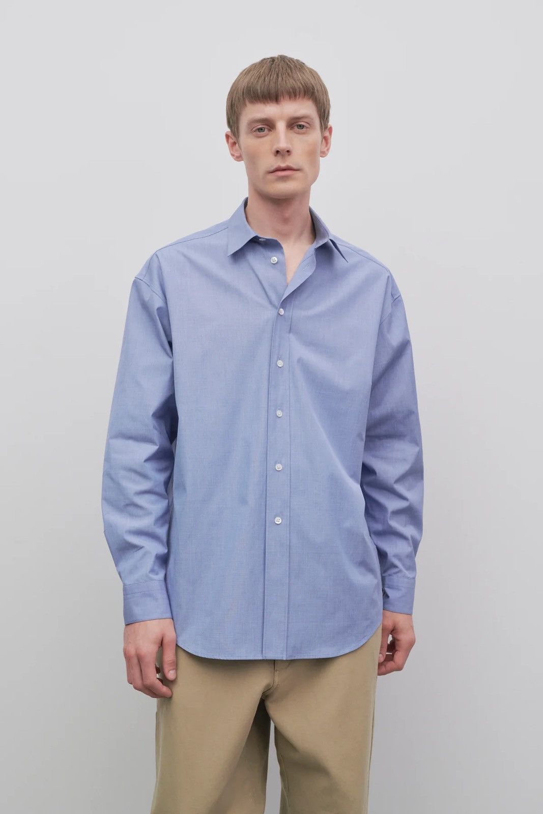 The Row The Row Mens Miller Shirt Blue Size XL | Grailed