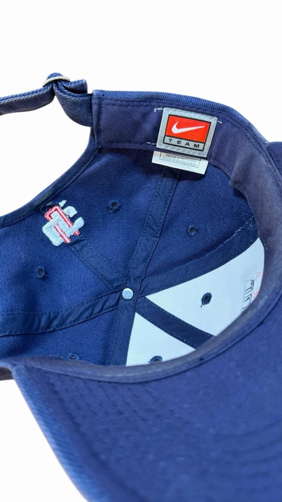 Nike Y2K Nike UCONN Navy Blue Swoosh Just Do It Hat Size ONE SIZE - 4 Thumbnail