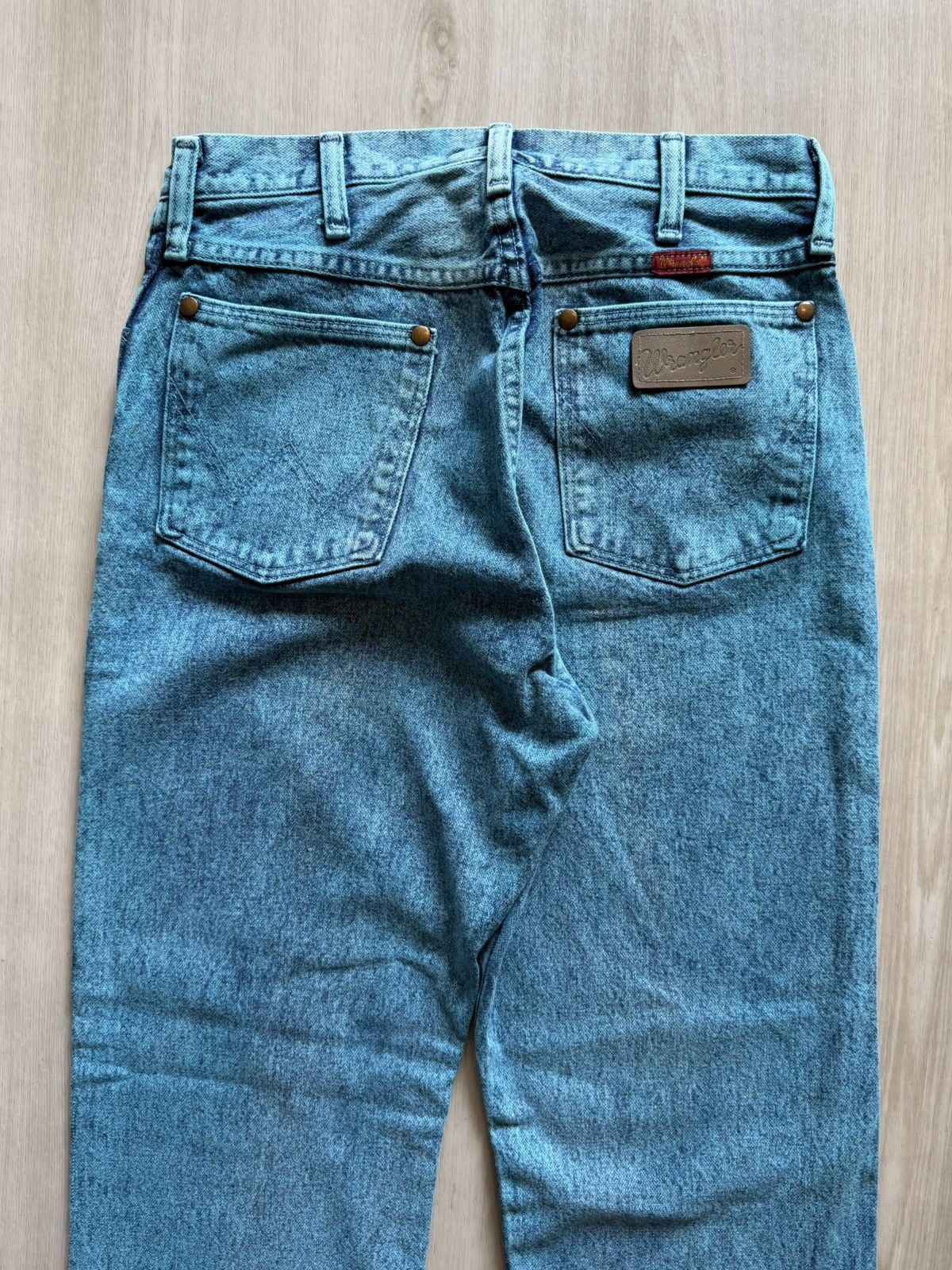 Wrangler Vintage Wrangler Turquoise Acid Washed Jeans Womens 11x32 Size 32" / US 10 / IT 46 - 2 Thumbnail
