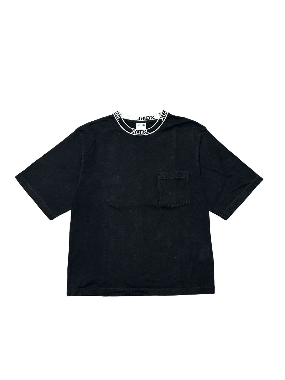 Vintage × X-Girl Collar Logo Pocket T-Shirt Size S / US 4 / IT 40 - 2 Thumbnail
