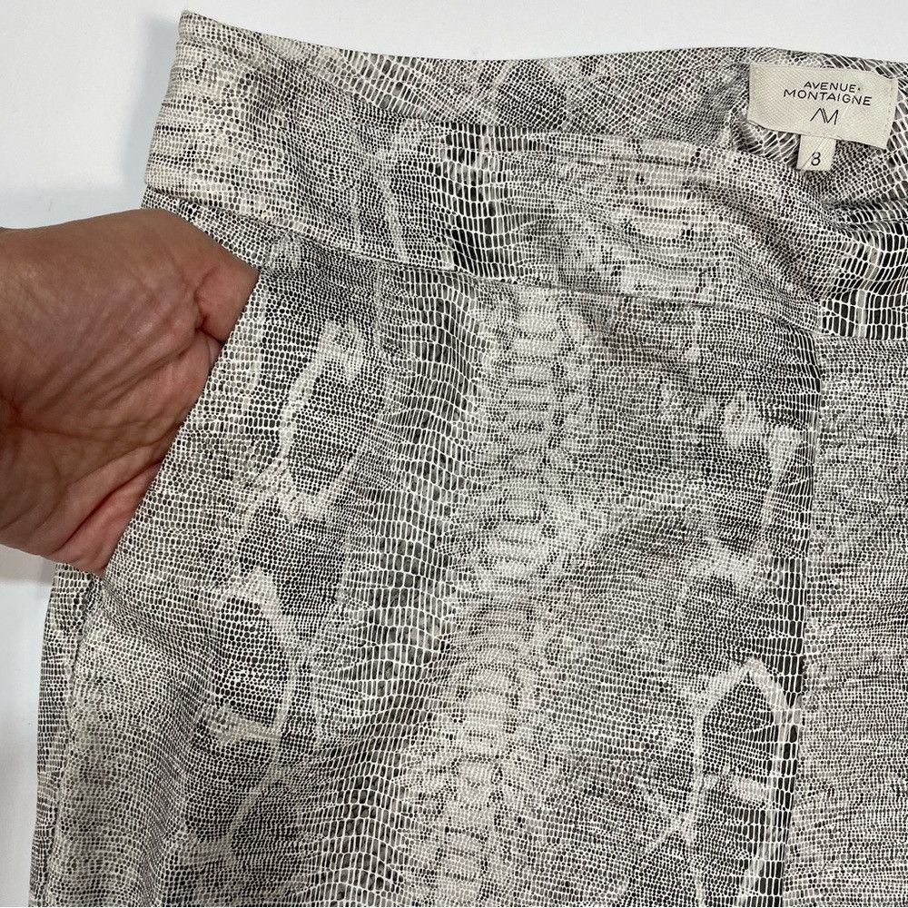 Other NWT New $328 Avenue Montaigne Lulu Snake Print Pants Size 8 Size 30" / US 8 / IT 44 - 5 Thumbnail