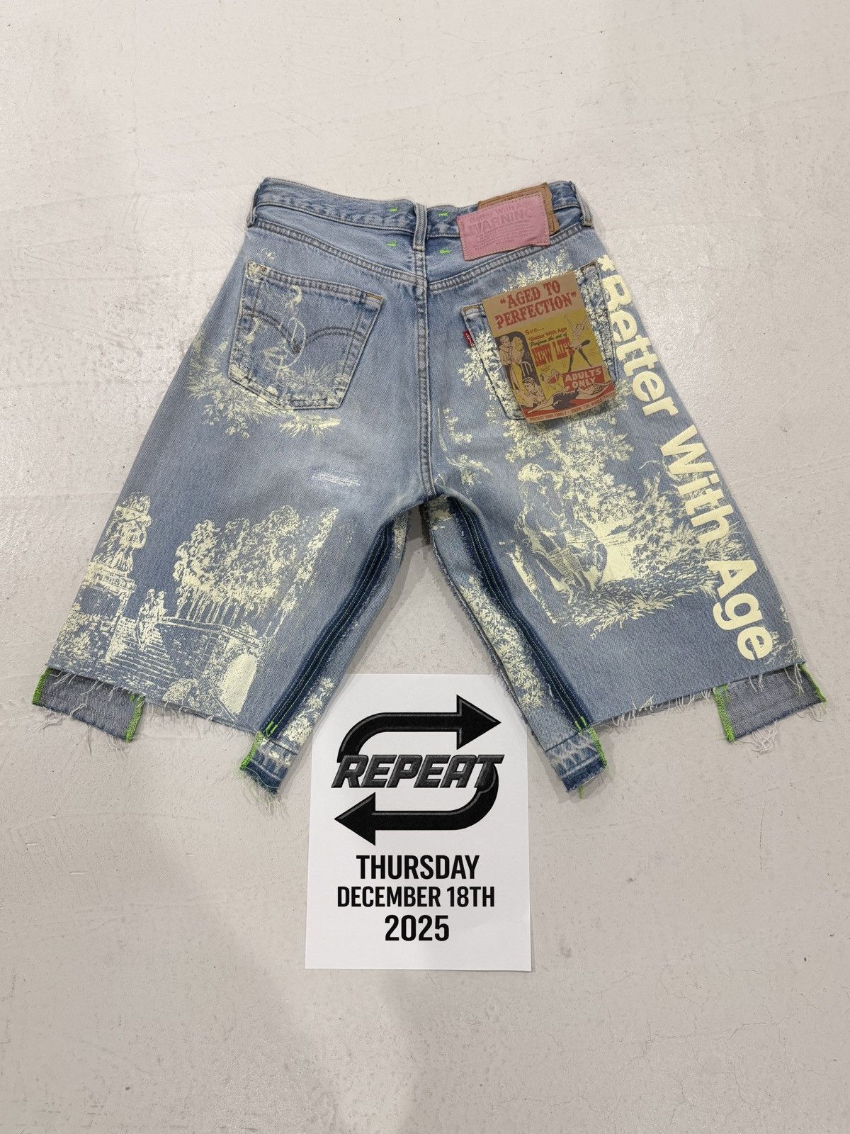Better With Age BETTER WITH AGE ‘TERESA DBL’ DENIM SHORTS Size US 30 / EU 46 - 2 Thumbnail