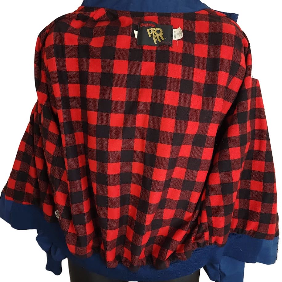 Vintage VINTAGE Lobster Boat Cafe Racer Jacket Mens Size Large 80s Buffalo Plaid USA King Louie Windbreaker Jacket Men Large Blue 80s Fishing Size US L / EU 52-54 / 3 - 5 Thumbnail