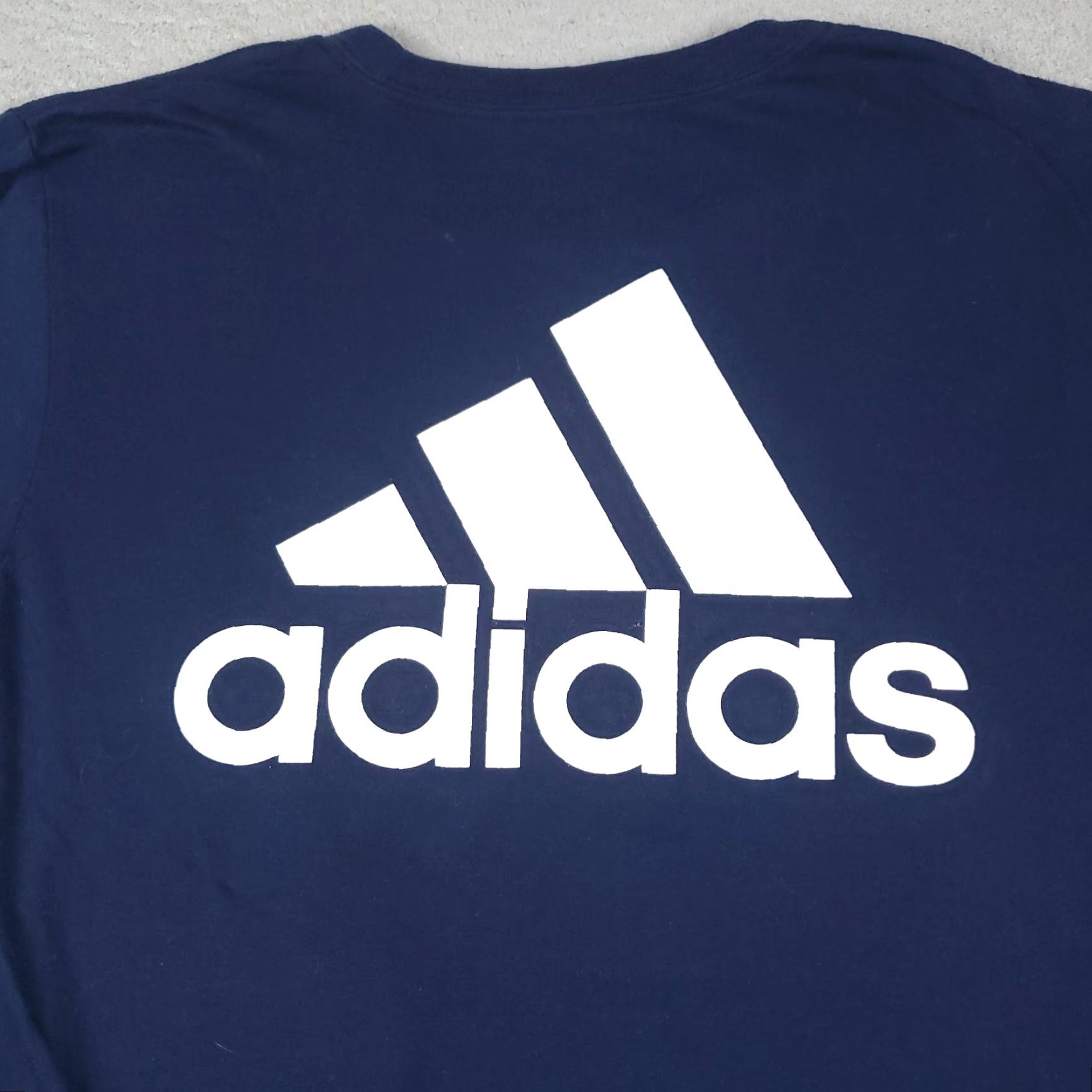 Adidas ADIDAS T Shirt Mens Large Navy Blue New York Casual Short Sleeve Adult Size US L / EU 52-54 / 3 - 7 Thumbnail