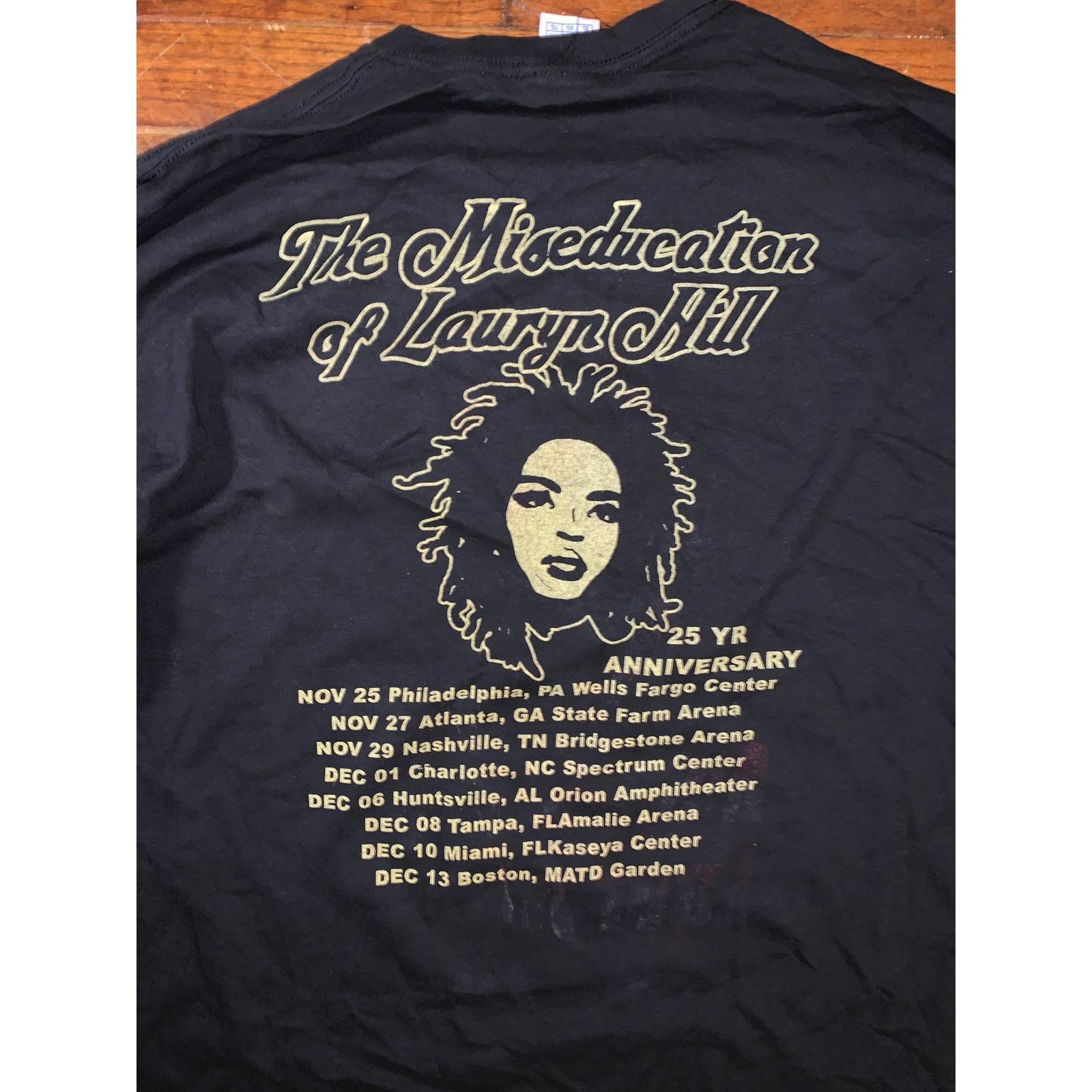Rap Tees Ms Lauryn Hill 25th Anniversary Tour Long Sleeve Black XL Size US XL / EU 56 / 4 - 8 Thumbnail