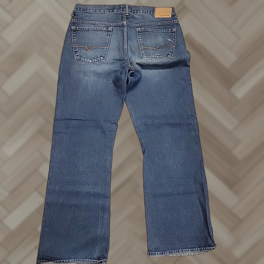 VINTAGE Guess Jeans Dean Relaxed Fit Denim Jeans Men's 34x32 Blue Regular Adult Jeans 90s Cowboy Logo Mens