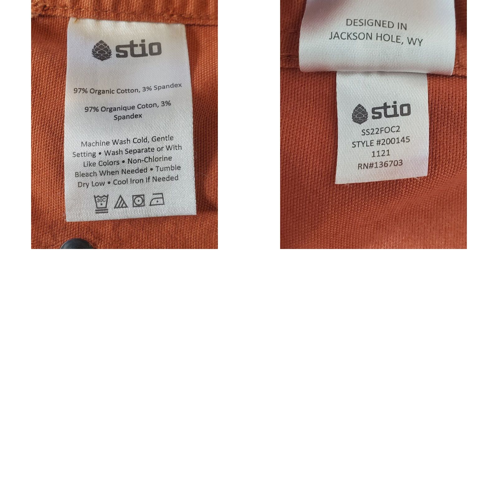 Vintage Stio Ralston Canvas Work Shirt / Utility Shacket Burnt Orange Rust Men's XXL Shirt Size US XXL / EU 58 / 5 - 8 Thumbnail