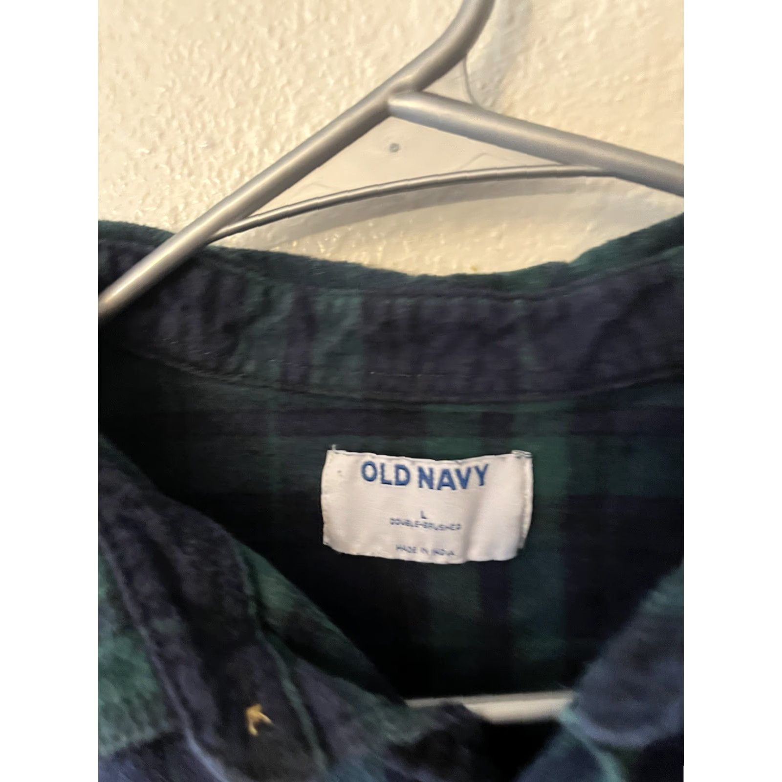 Old Navy VINTAGE Old Navy Shirt Mens L Flannel Button-Up Green Plaid Long Sleeve Shirt Size US L / EU 52-54 / 3 - 2 Thumbnail