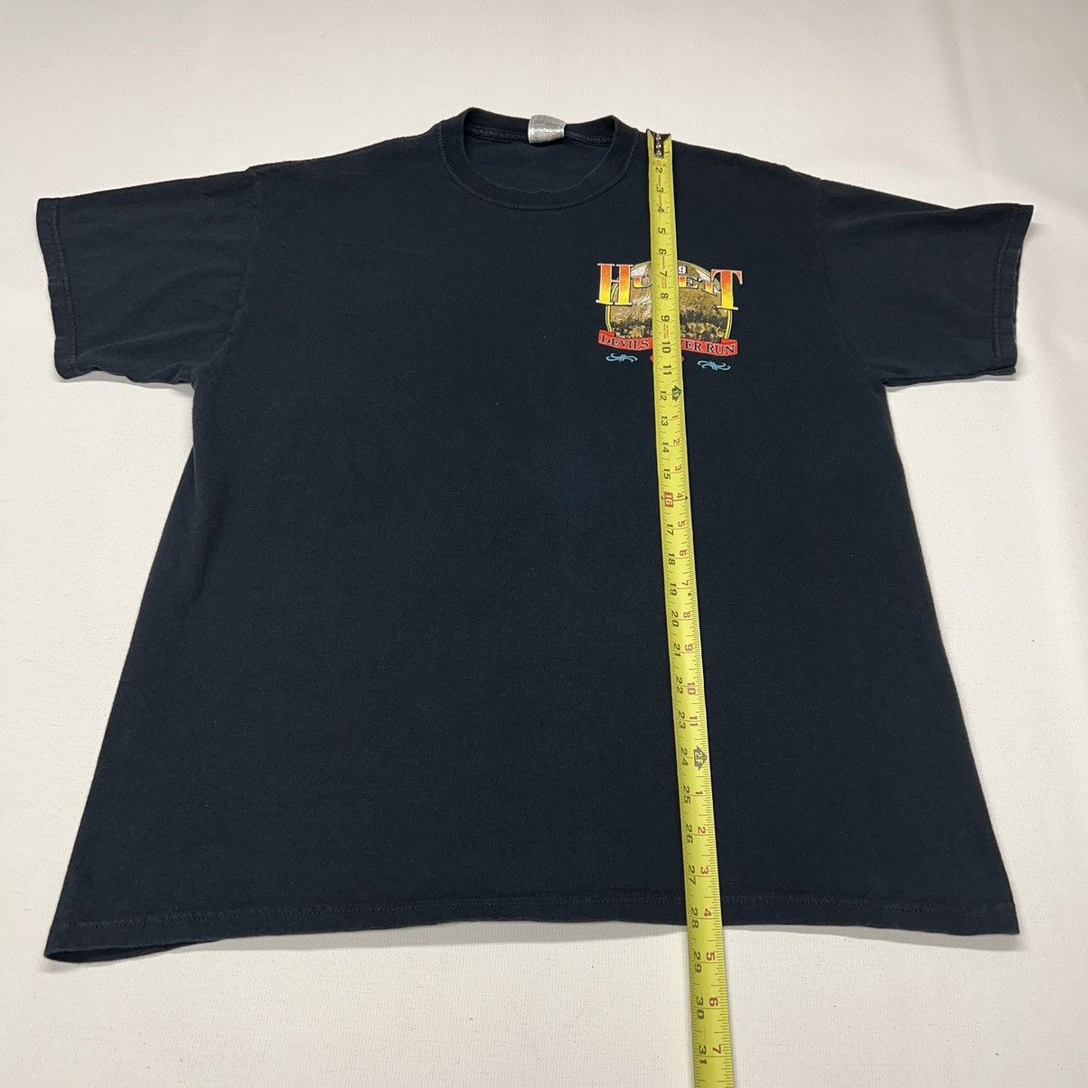 Vintage Motorcycle Tee Shirt Devils Tower Run Hulett Wyoming Biker Size US XL / EU 56 / 4 - 14 Thumbnail