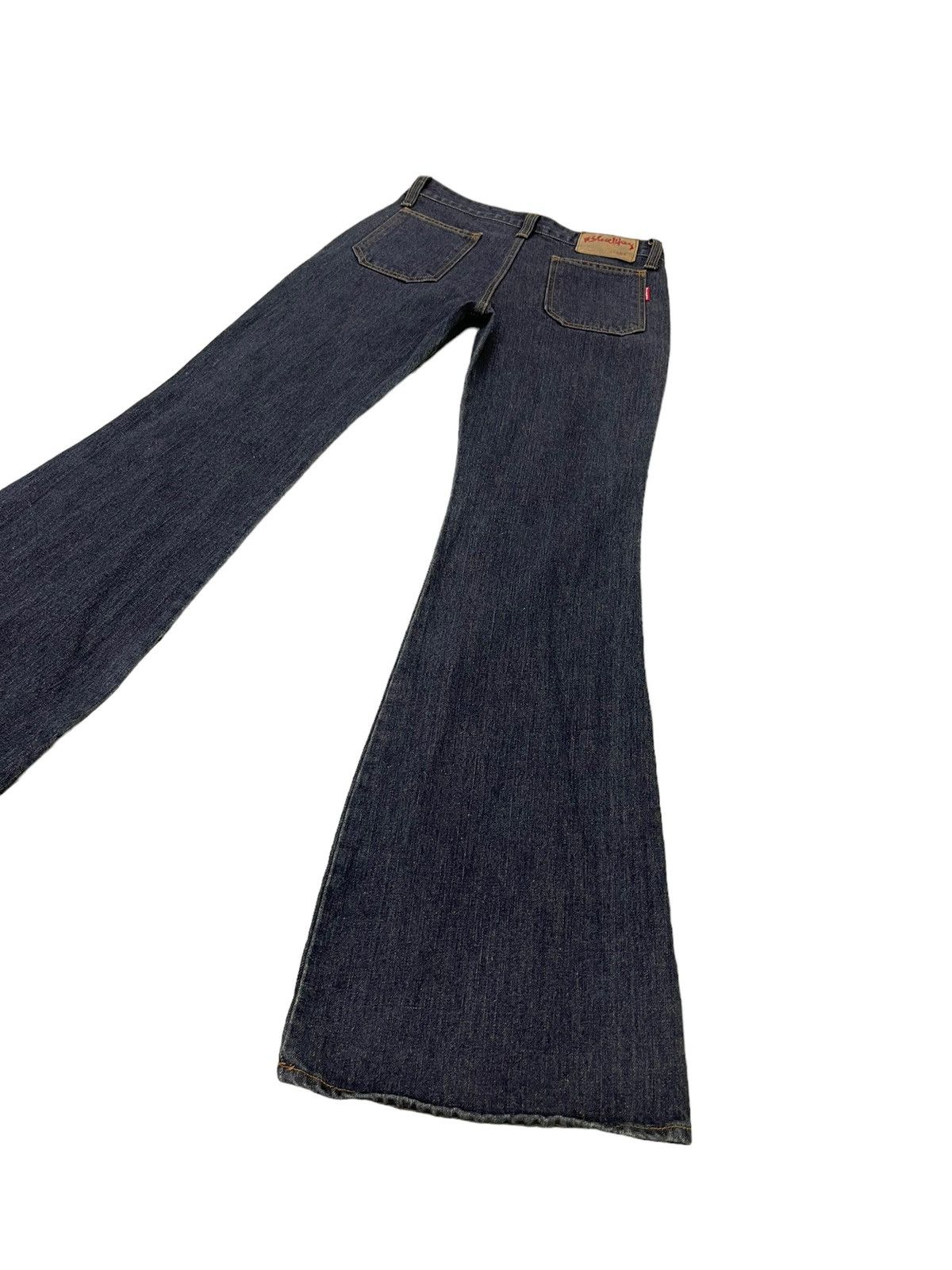 Japanese Brand Flare Jeans Blue Way Japan Distress Bell Bottom 7🟦5 Size US 28 / EU 44 - 12 Thumbnail