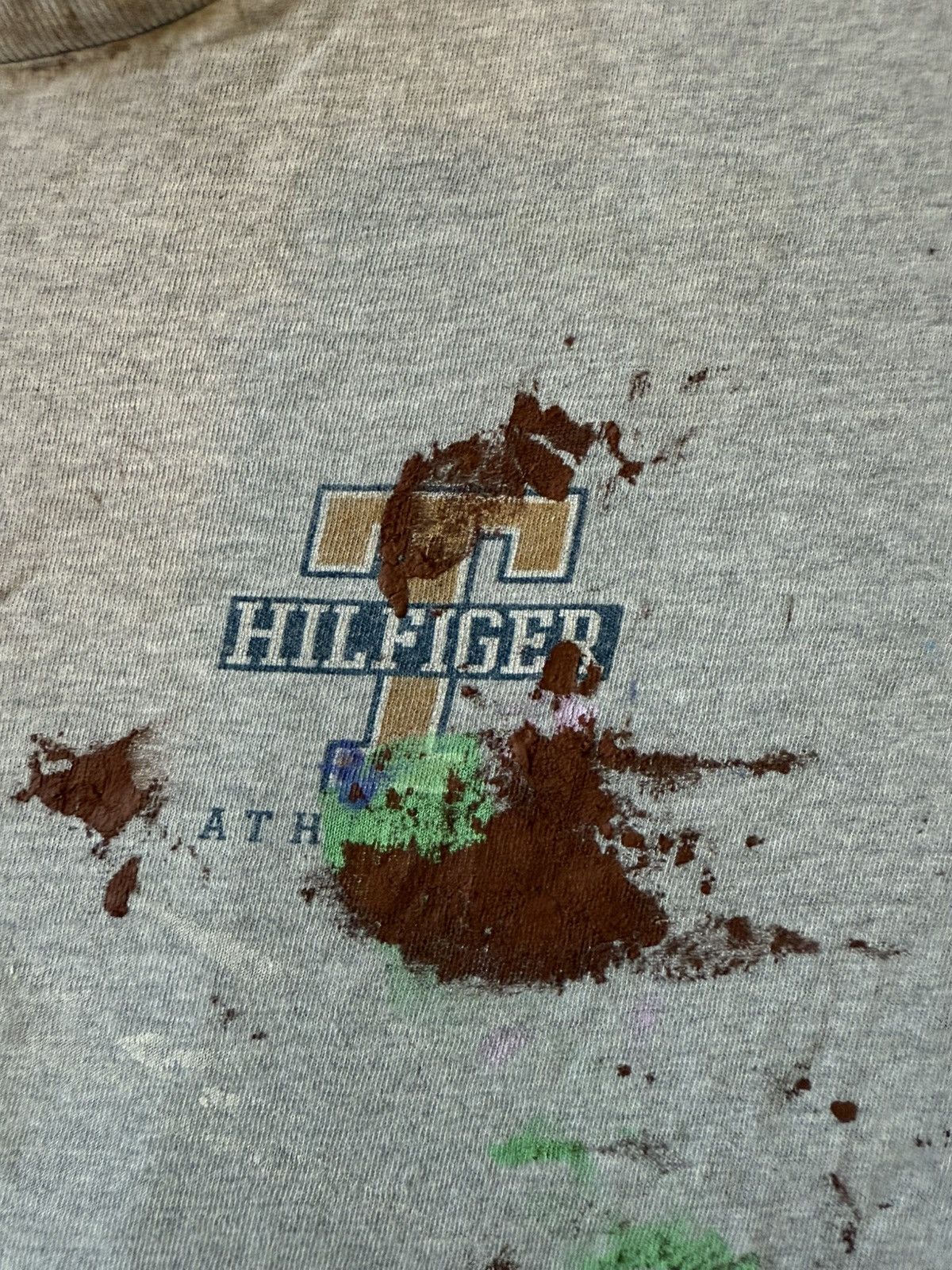 Tommy Hilfiger Vtg Tommy Hilfiger Athletics Short Sleeve T Shirt Size US XL / EU 56 / 4 - 4 Thumbnail