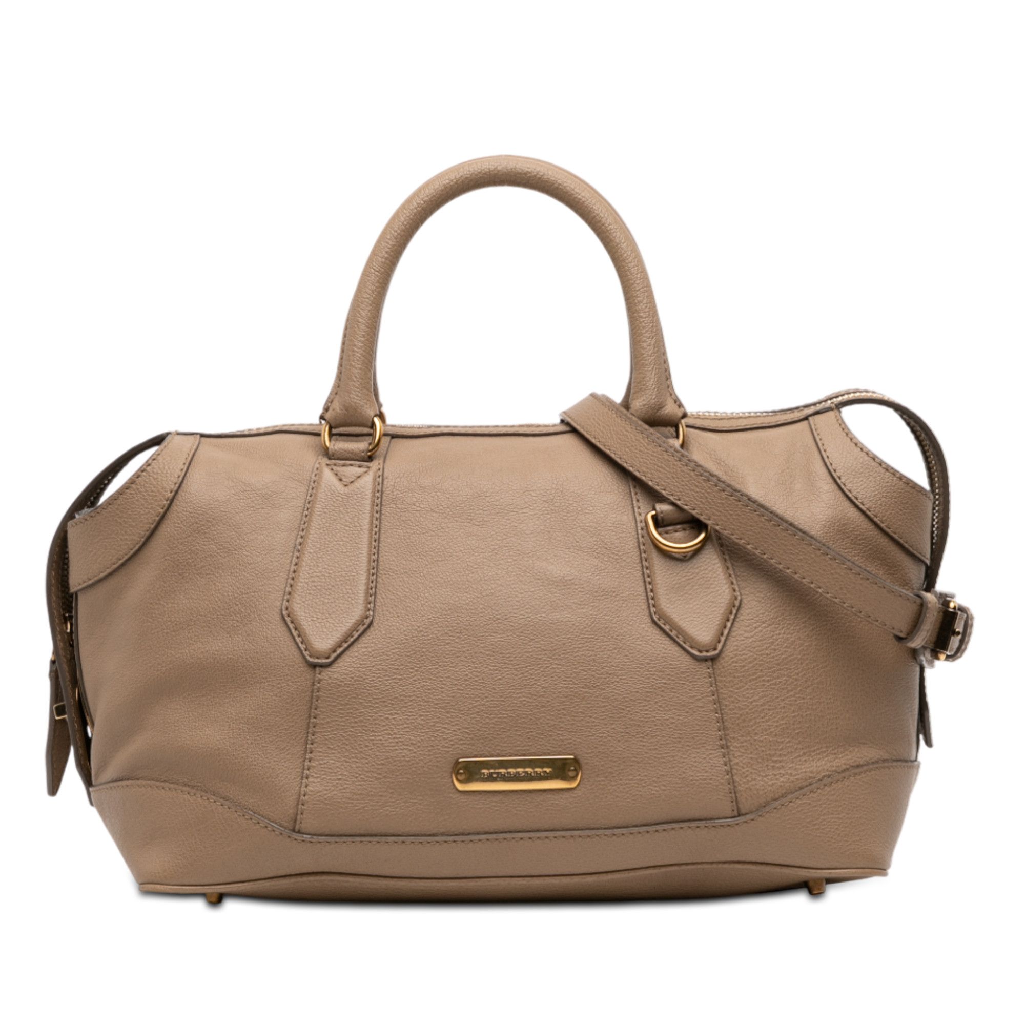 Burberry Burberry Medium Leather Kirley Satchel Size ONE SIZE - 1 Thumbnail